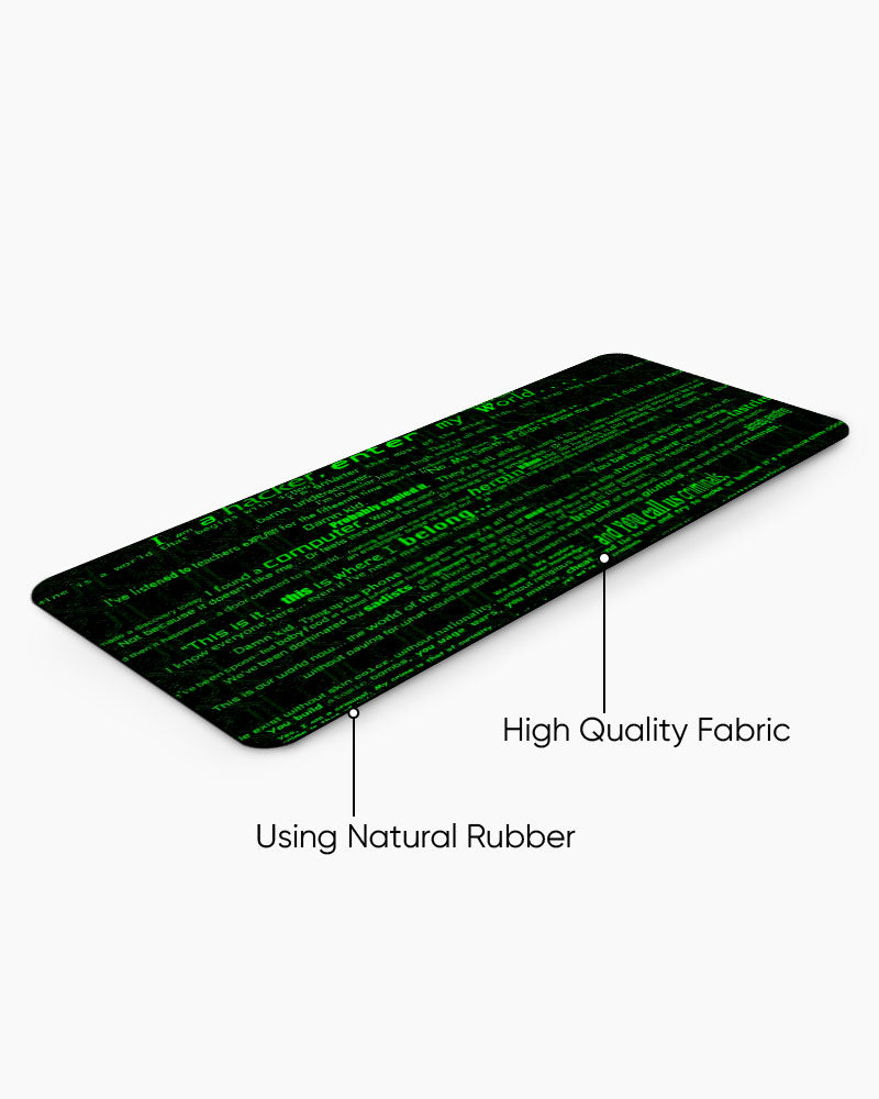 Code Stream Desk Mat