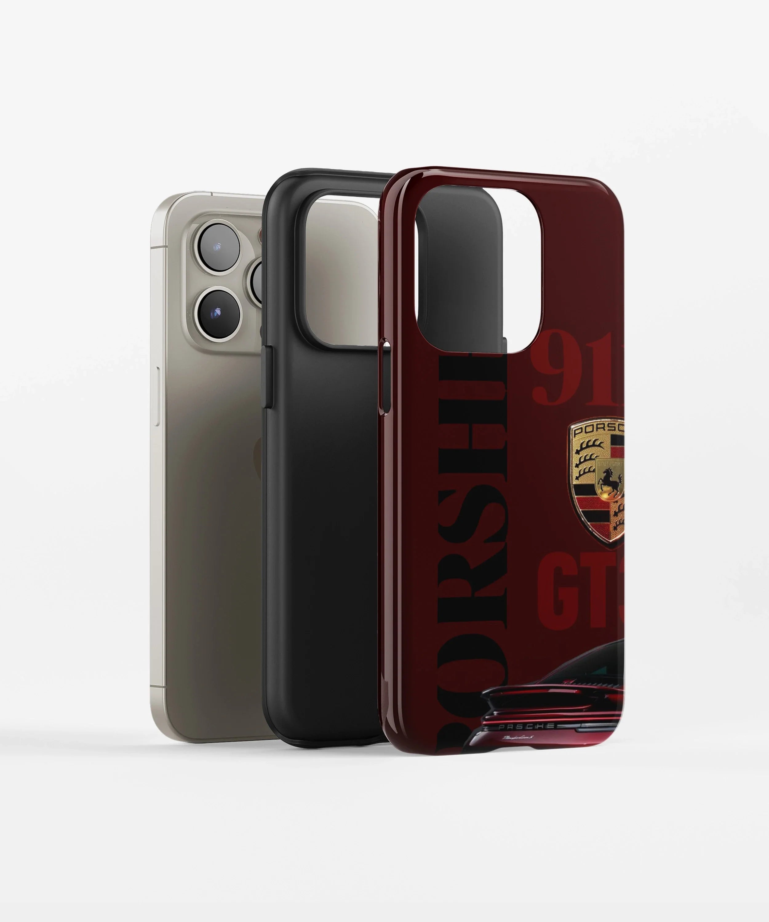 Dark red 911 GT3 Glossy Armed Case