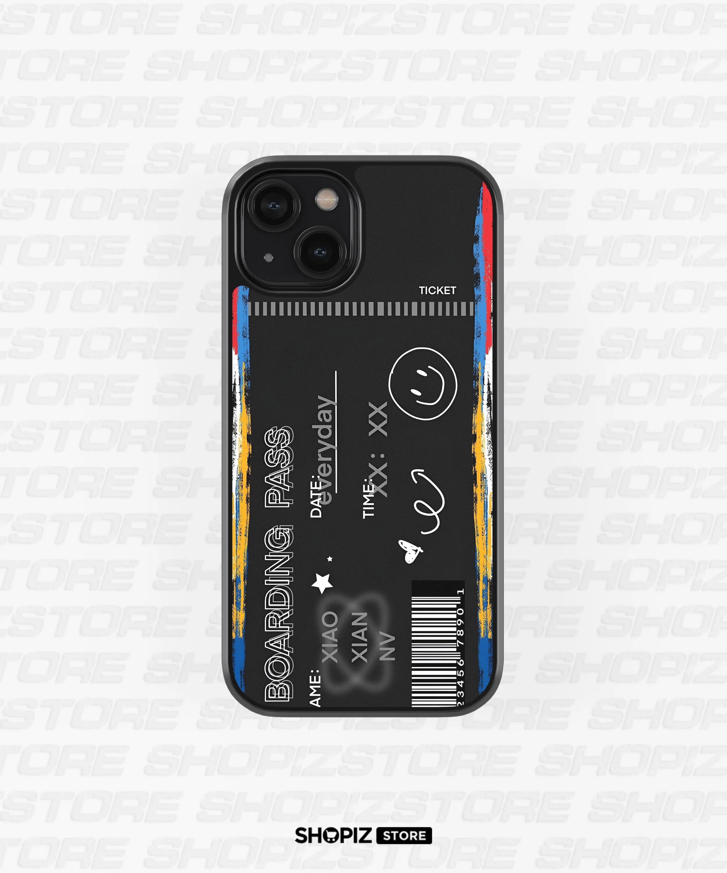 Everyday Boarding Pass Glass Case