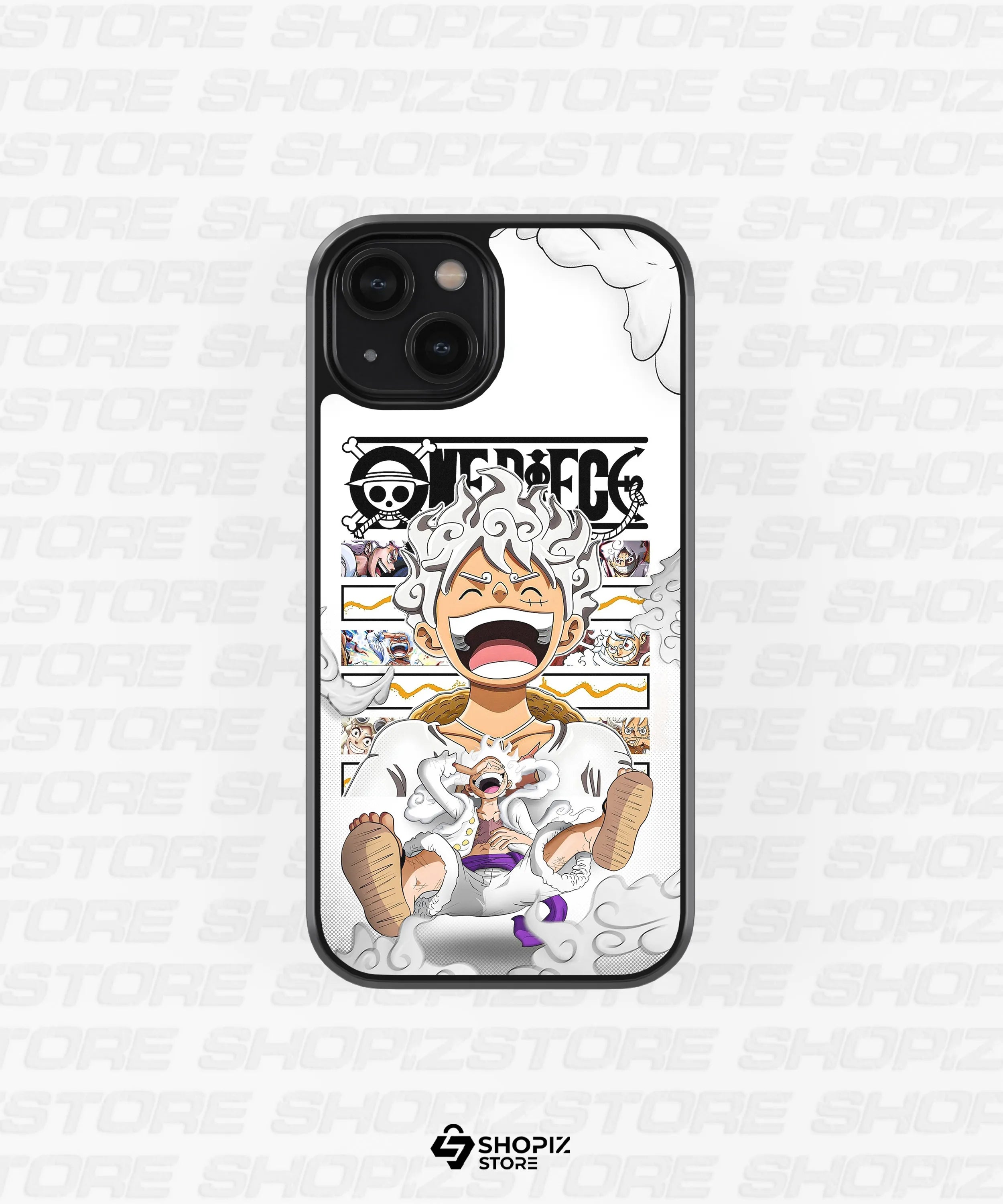 Giggled Luffy - One Piece Glass Case