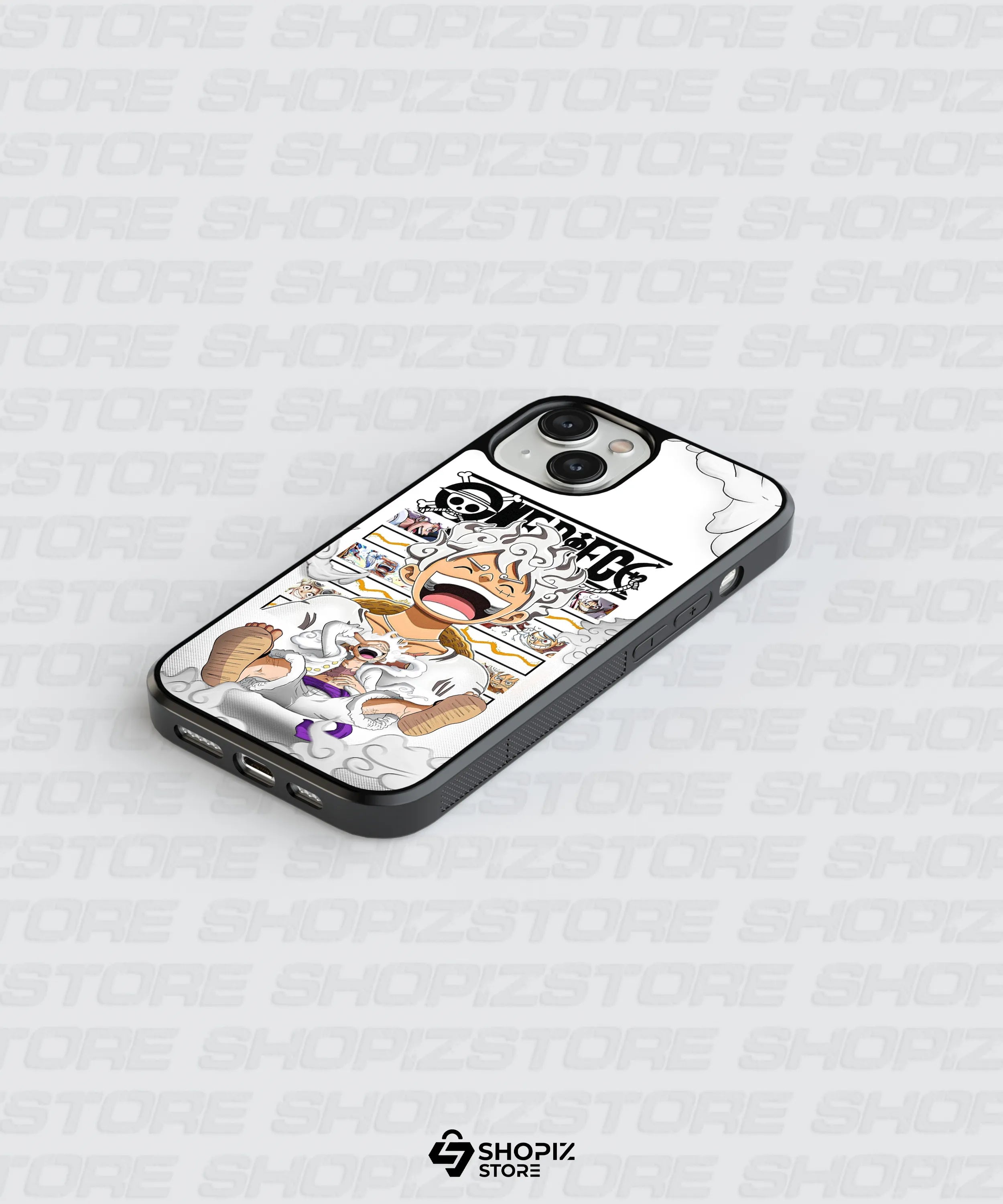 Giggled Luffy - One Piece Glass Case