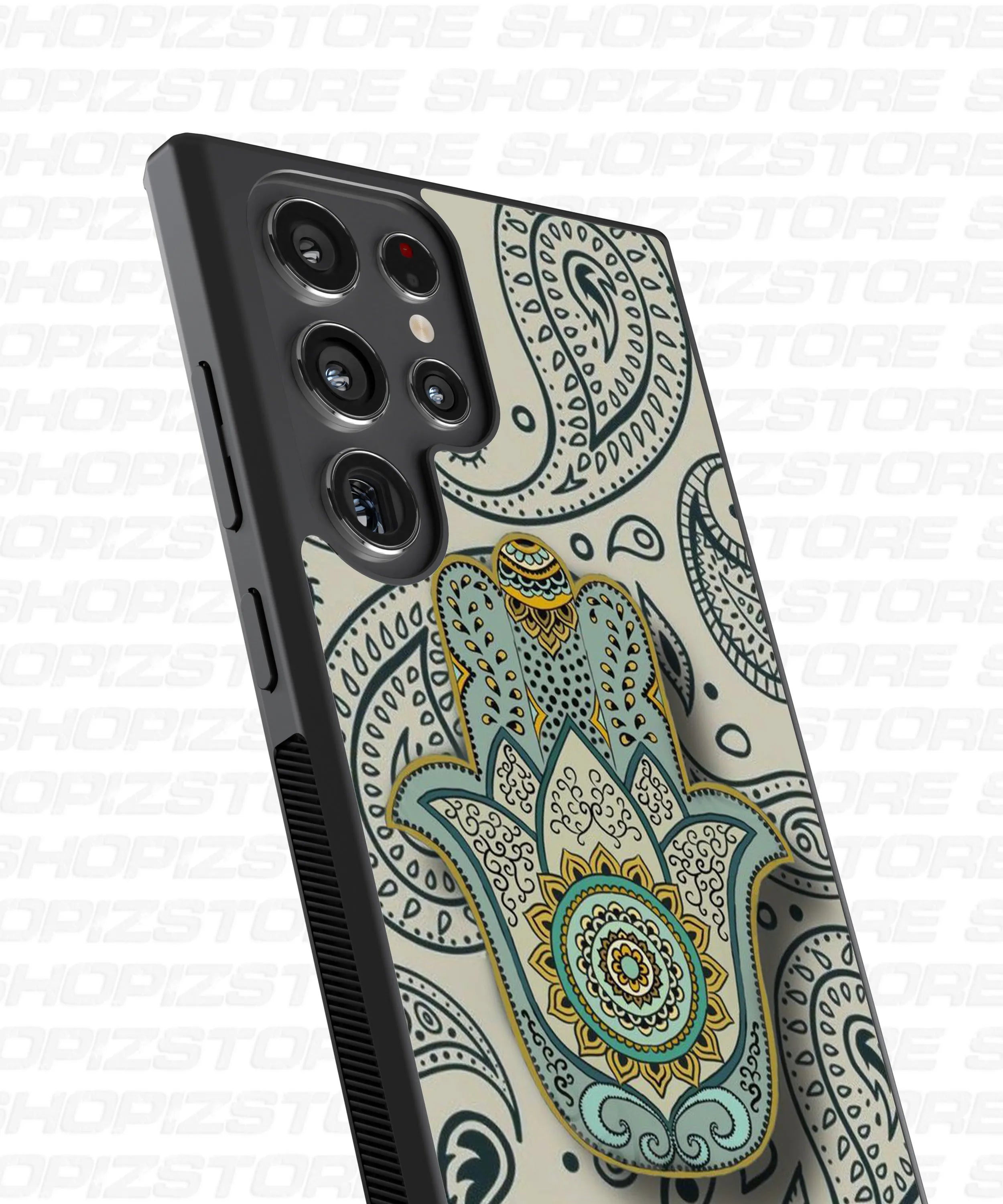 Hopi Hand Mandala Metal Case