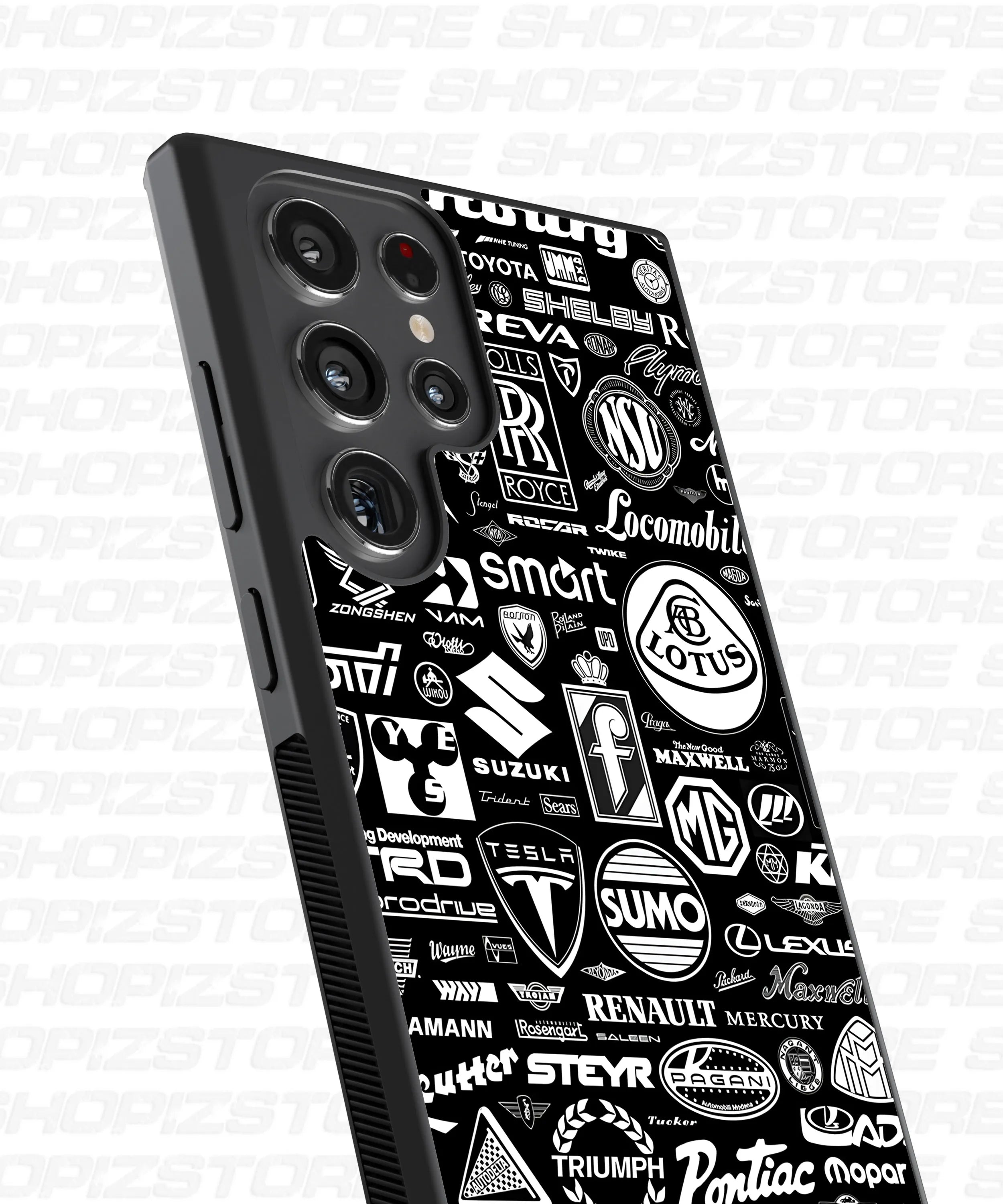 Iconic Car Logos Compilation Metal Case