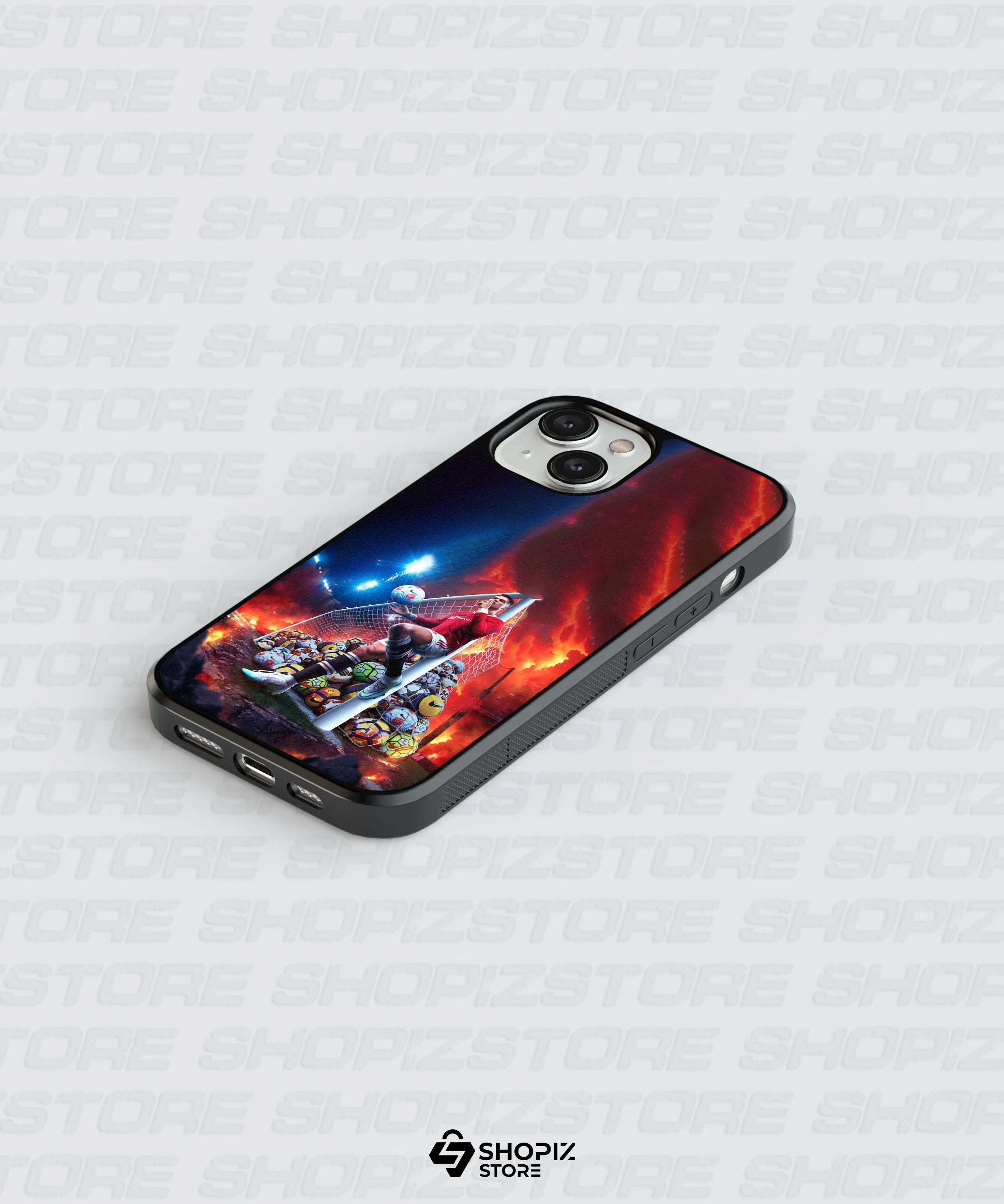 Iconic soccer Glass Case