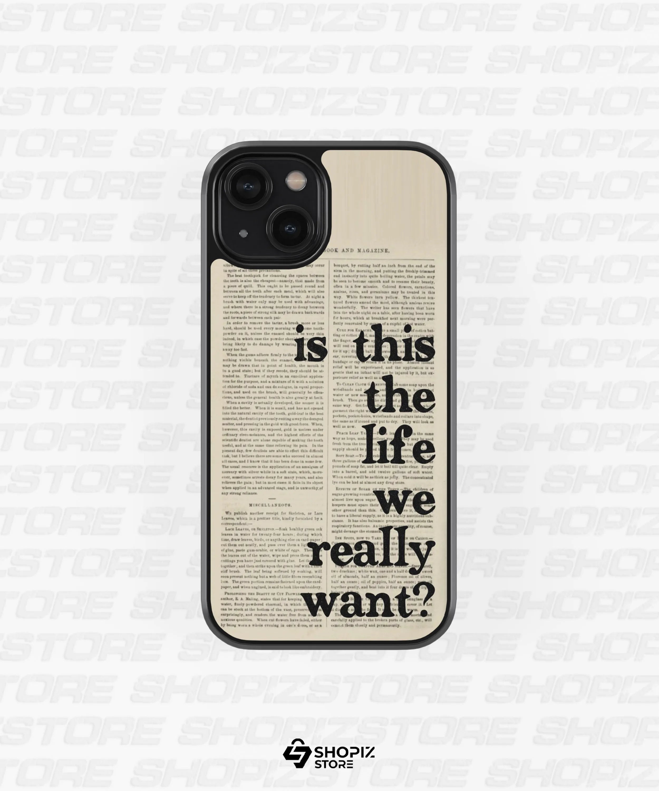Is this the life we really want Glass Case
