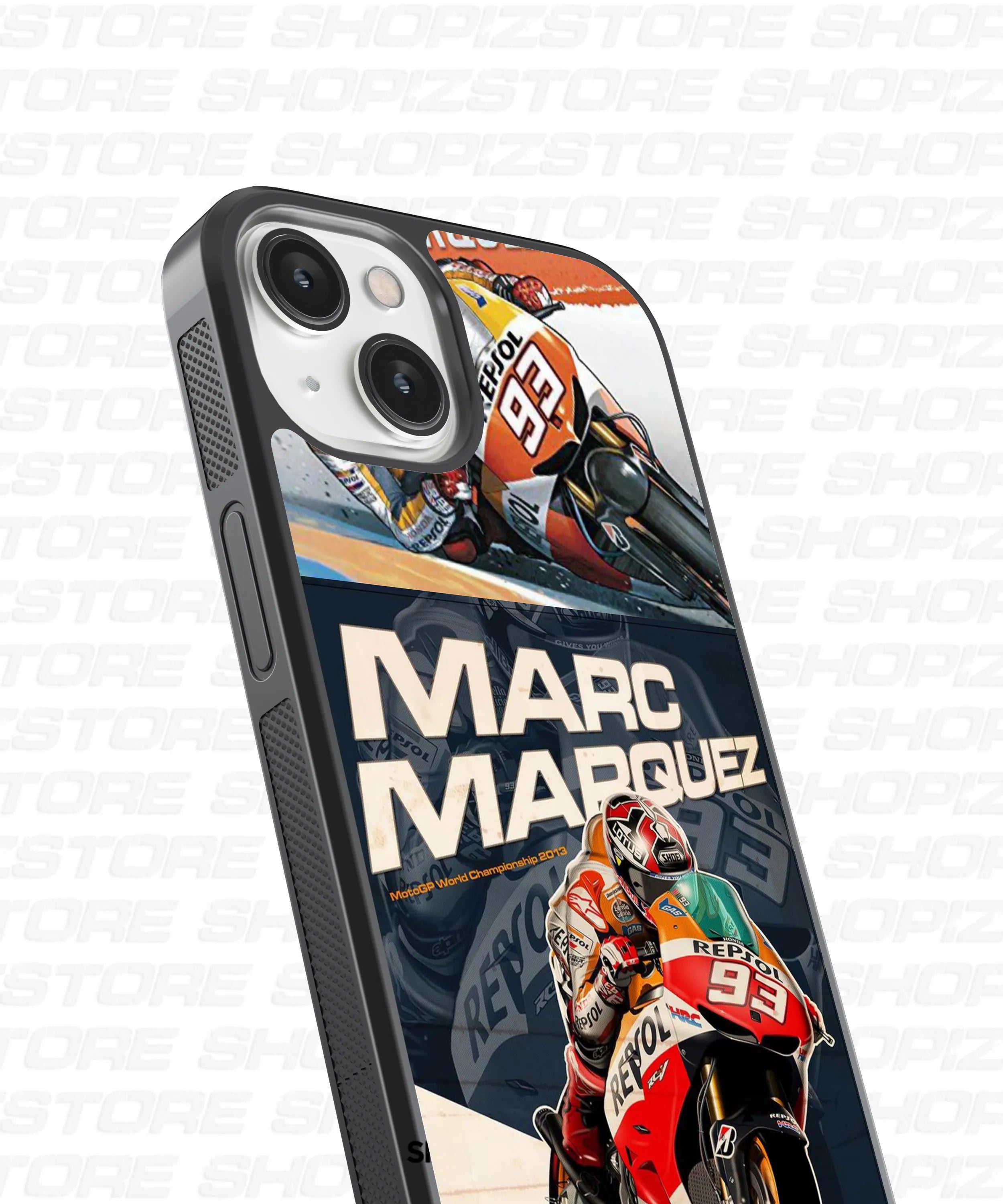Marc Marquez Glass Case