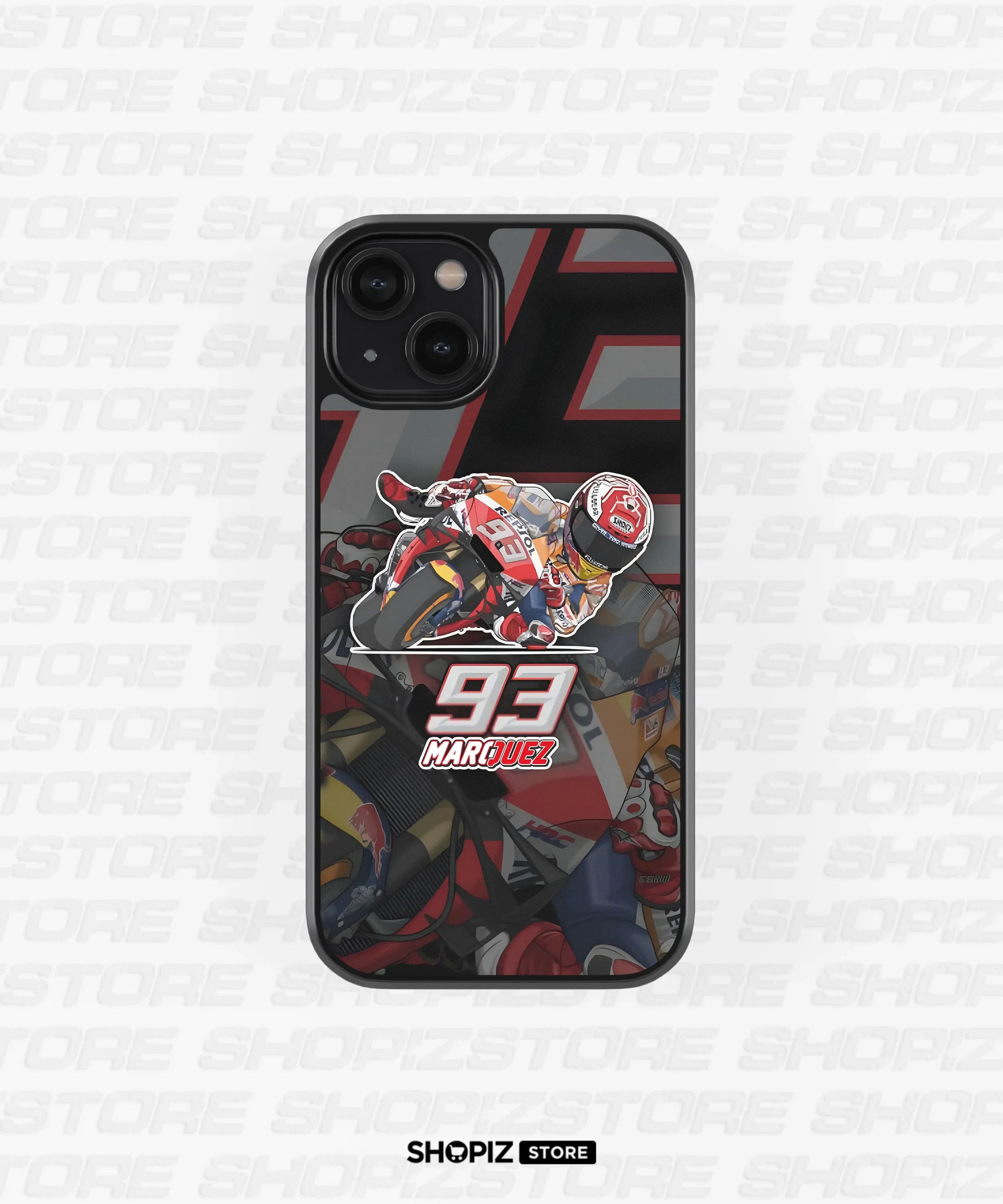 MotoGP Racer Marquez Glass Case