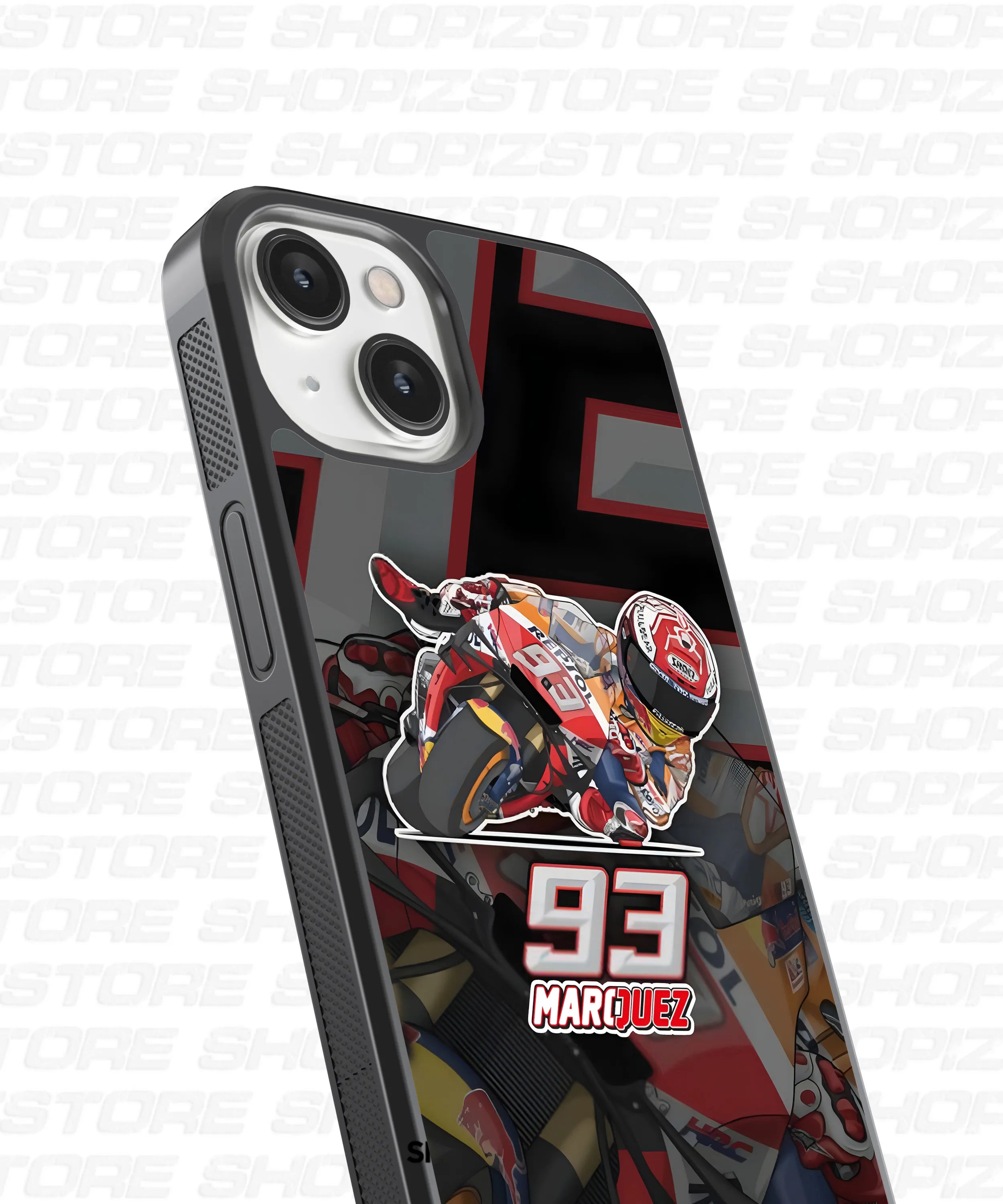 MotoGP Racer Marquez Glass Case