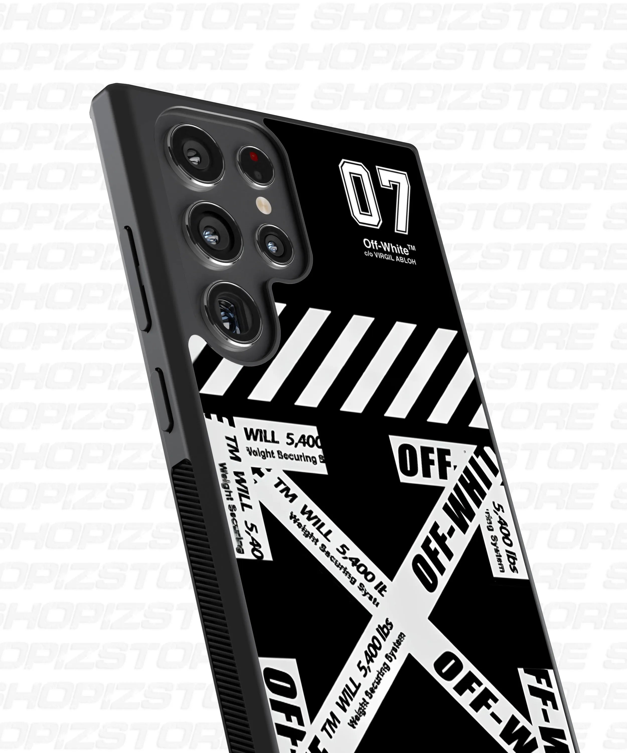 X Stripe Design Metal Case