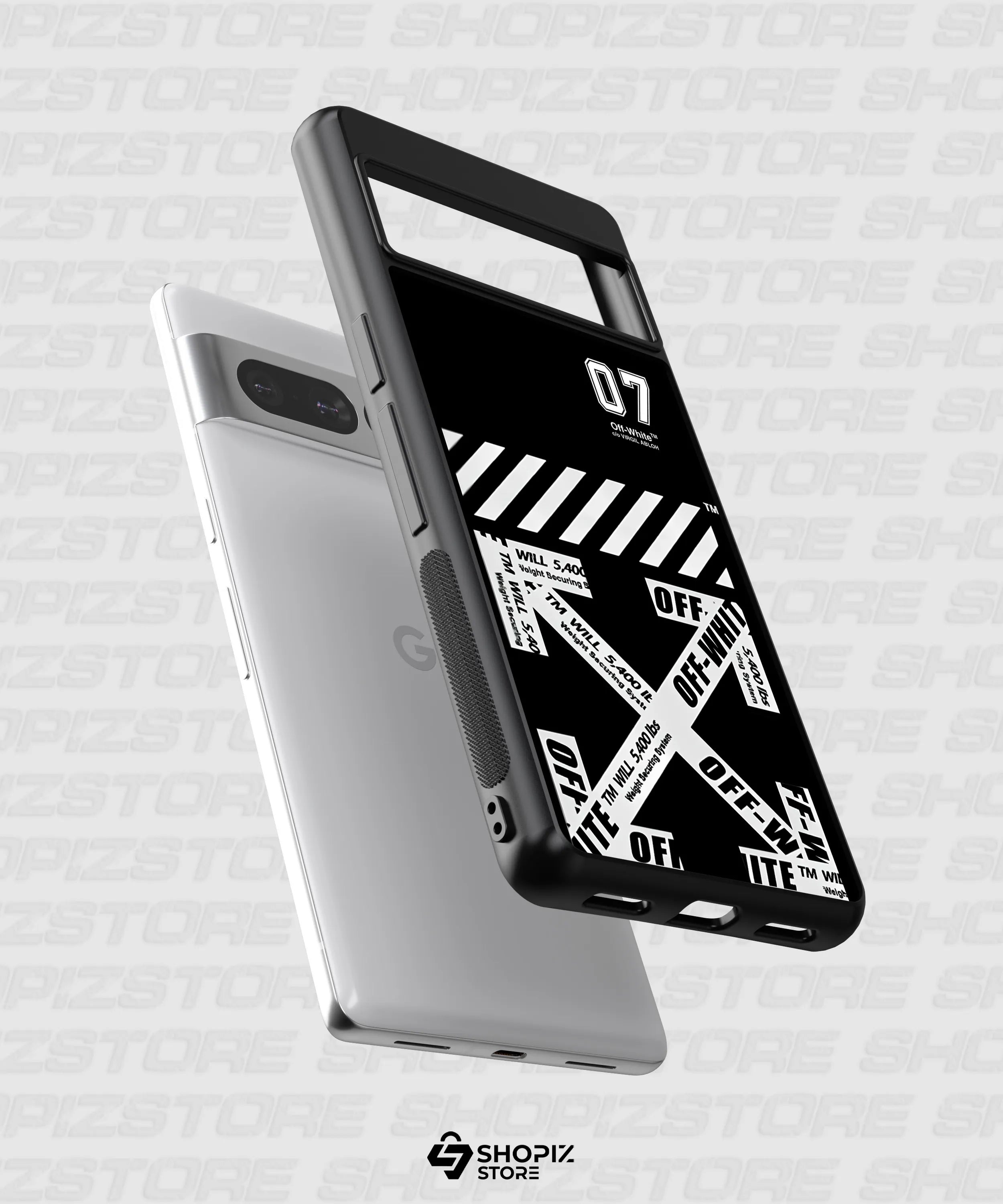 X Stripe Design Metal Case