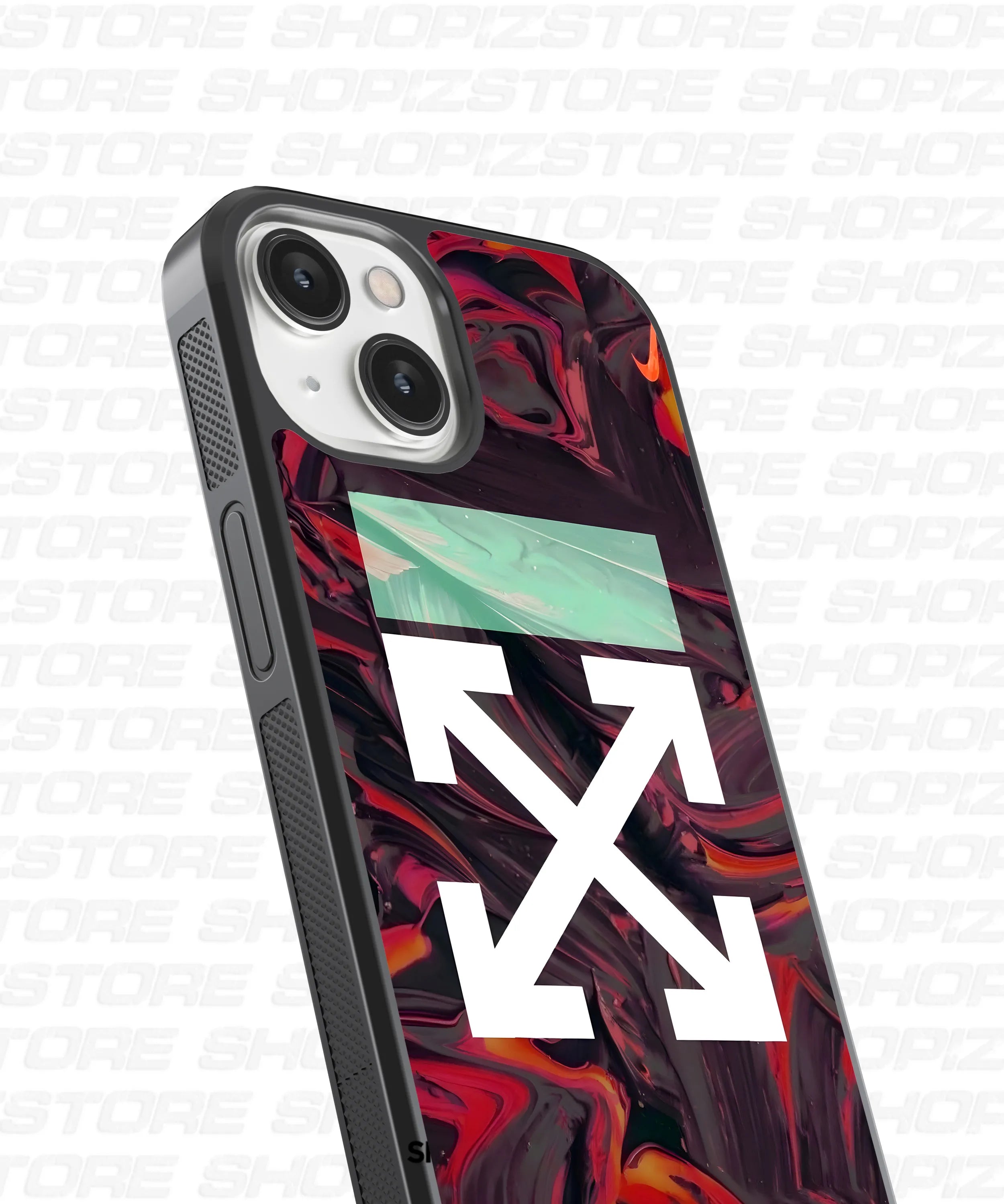 Abstract Red Glass Case