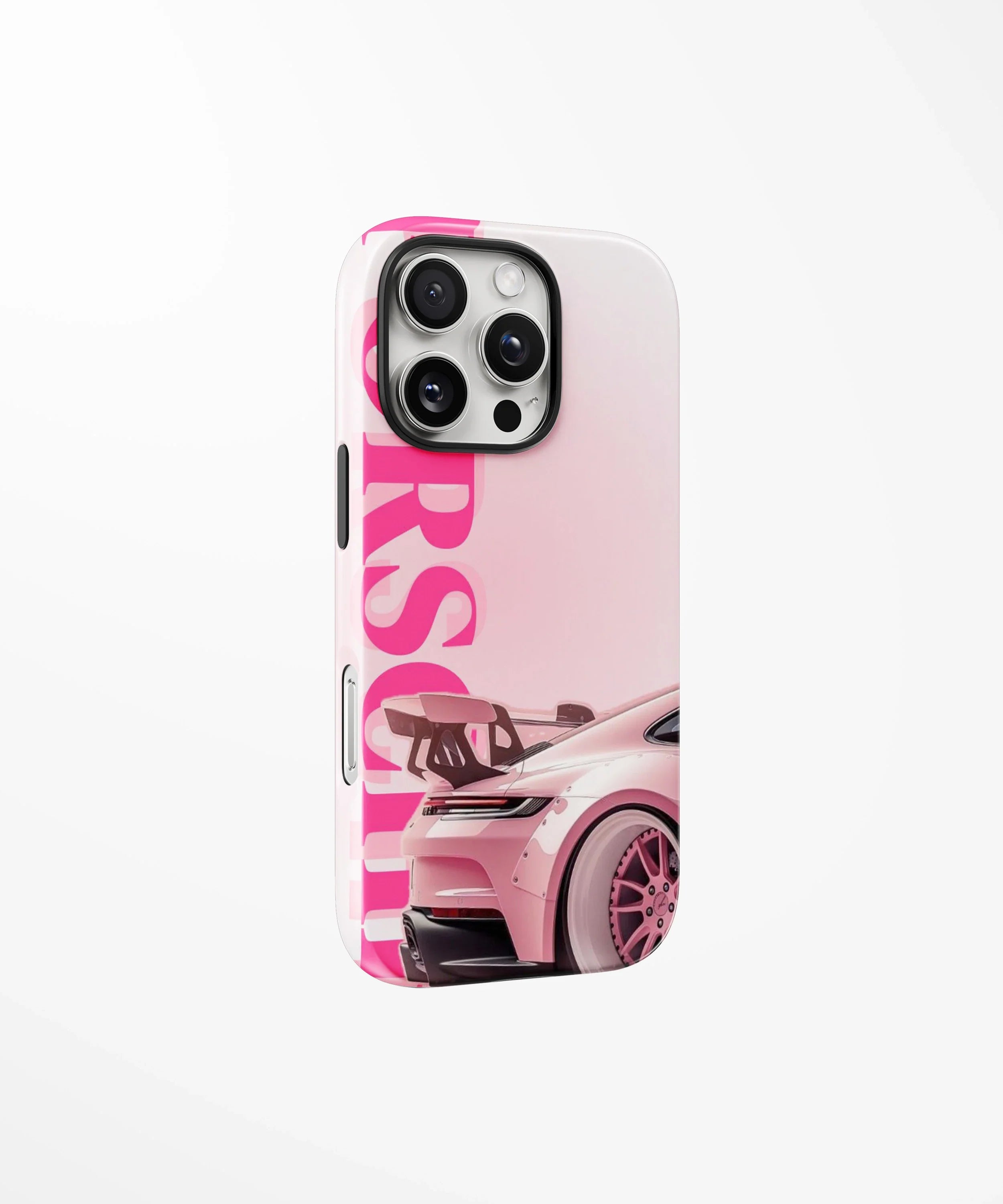 Pink Porsche aesthetic Glossy Armed Case