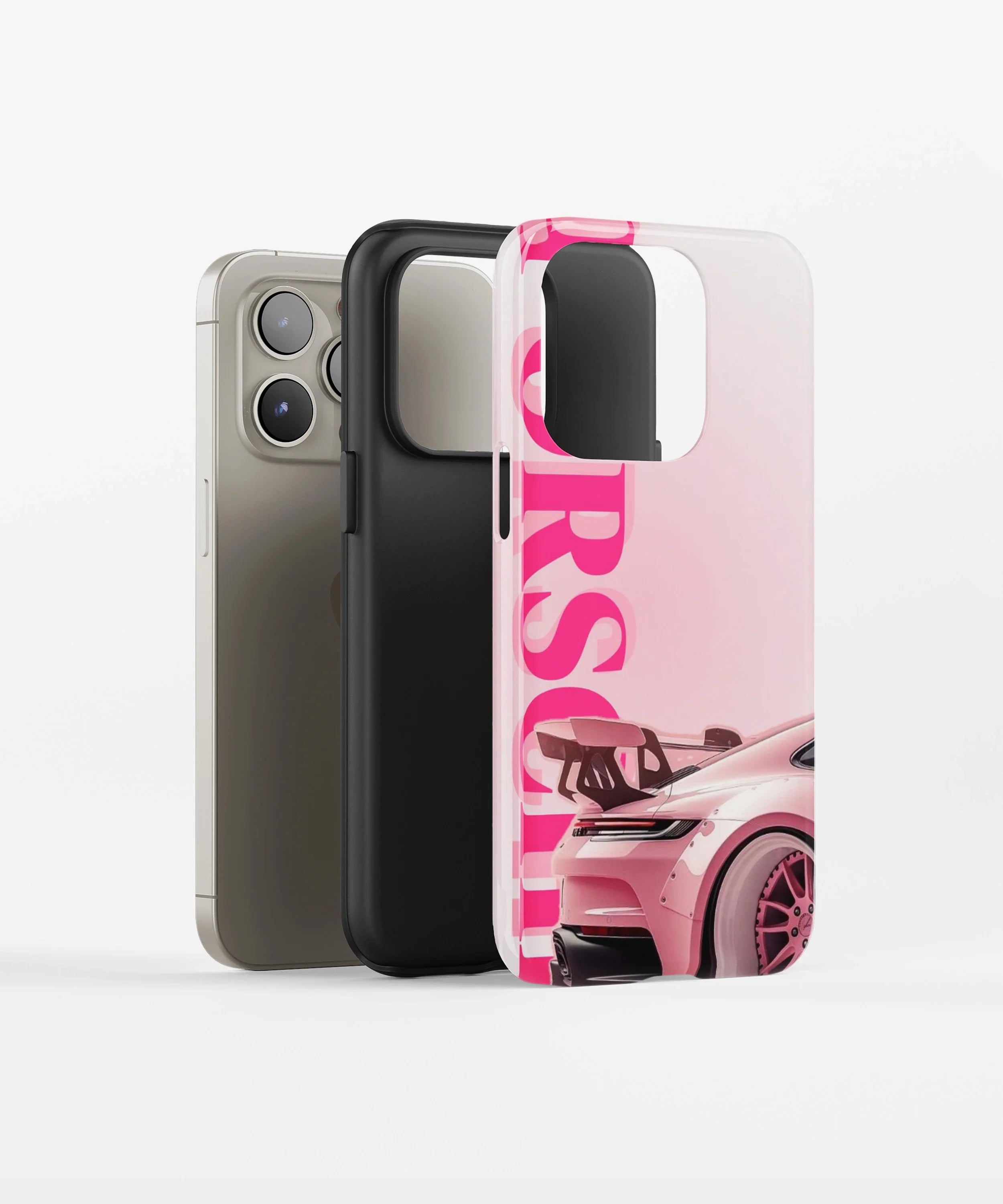 Pink Porsche aesthetic Glossy Armed Case