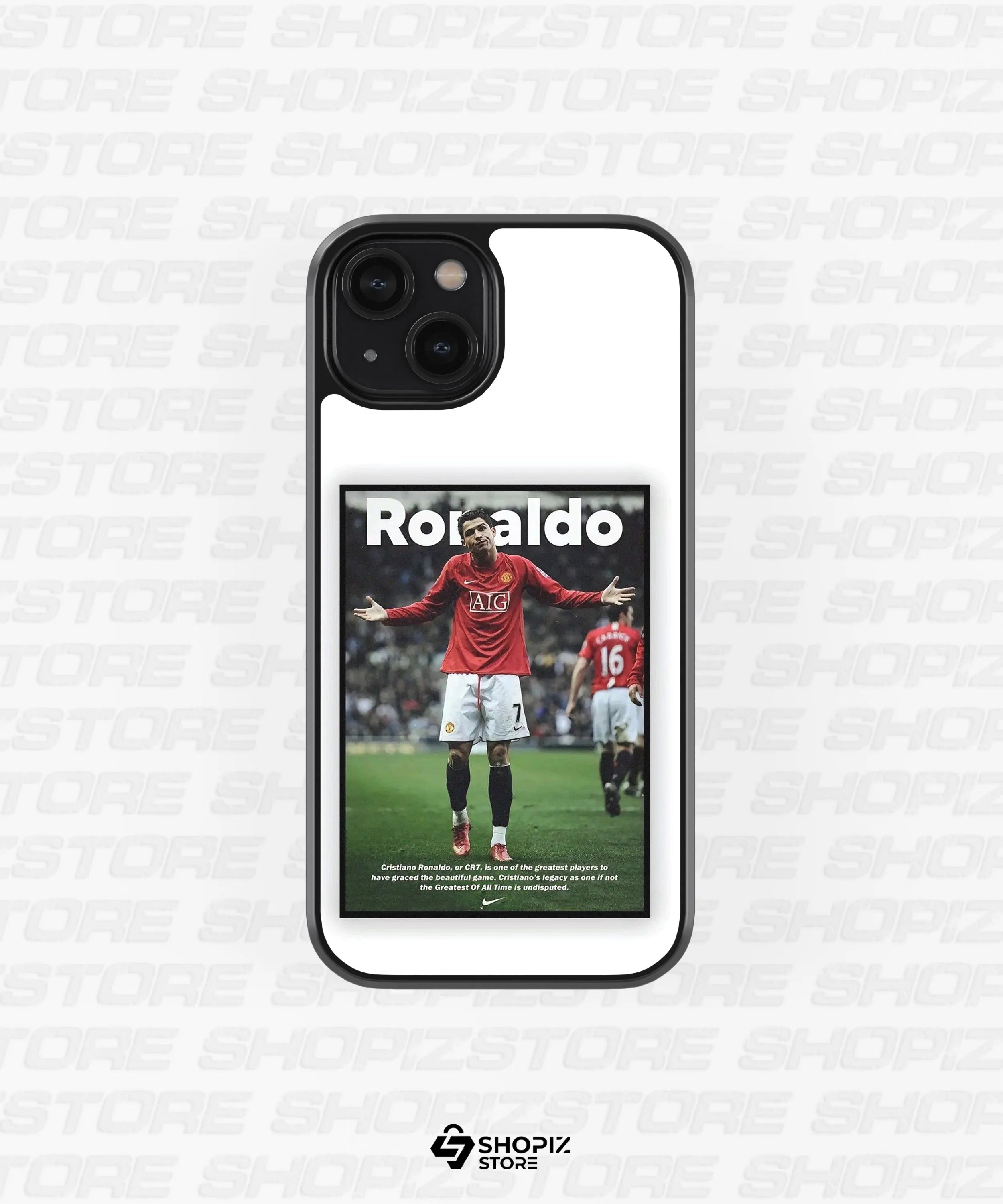 Portrait Cristiano Ronaldo Glass Case