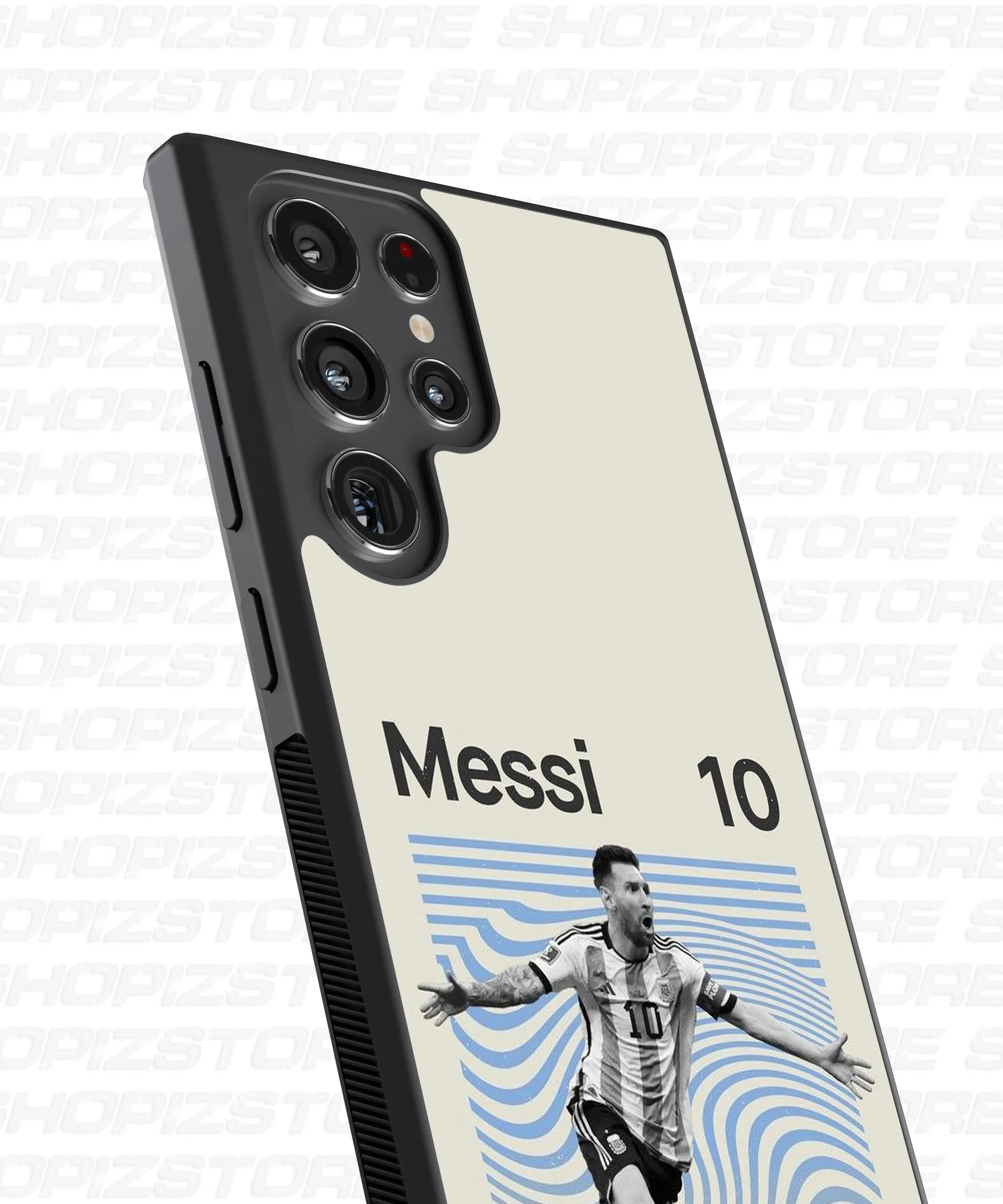 Portrait Lionel Messi 10 Metal Case