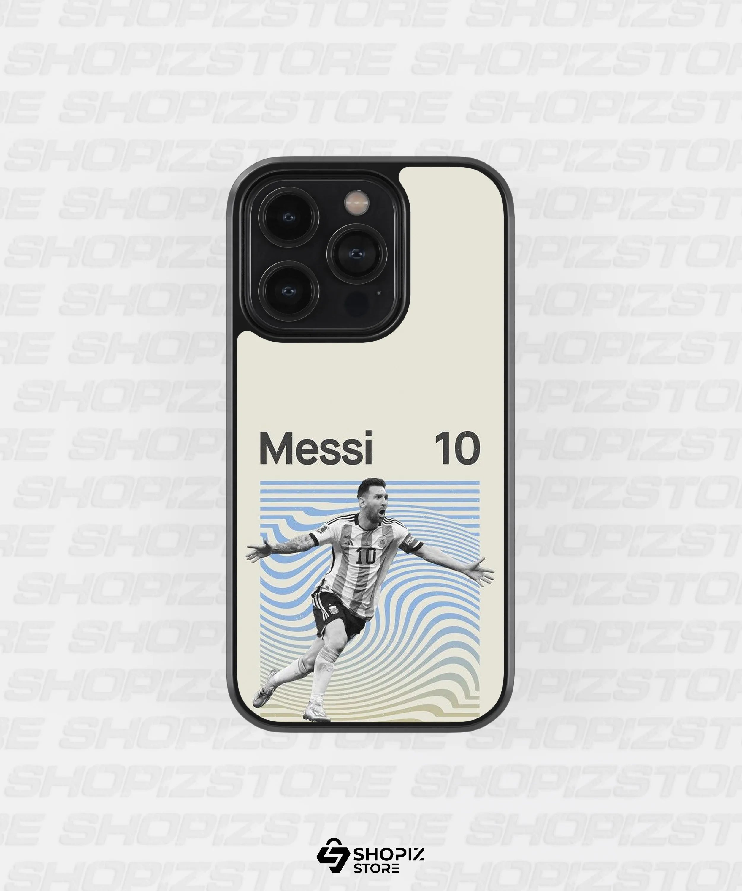 Portrait Lionel Messi 10 Metal Case