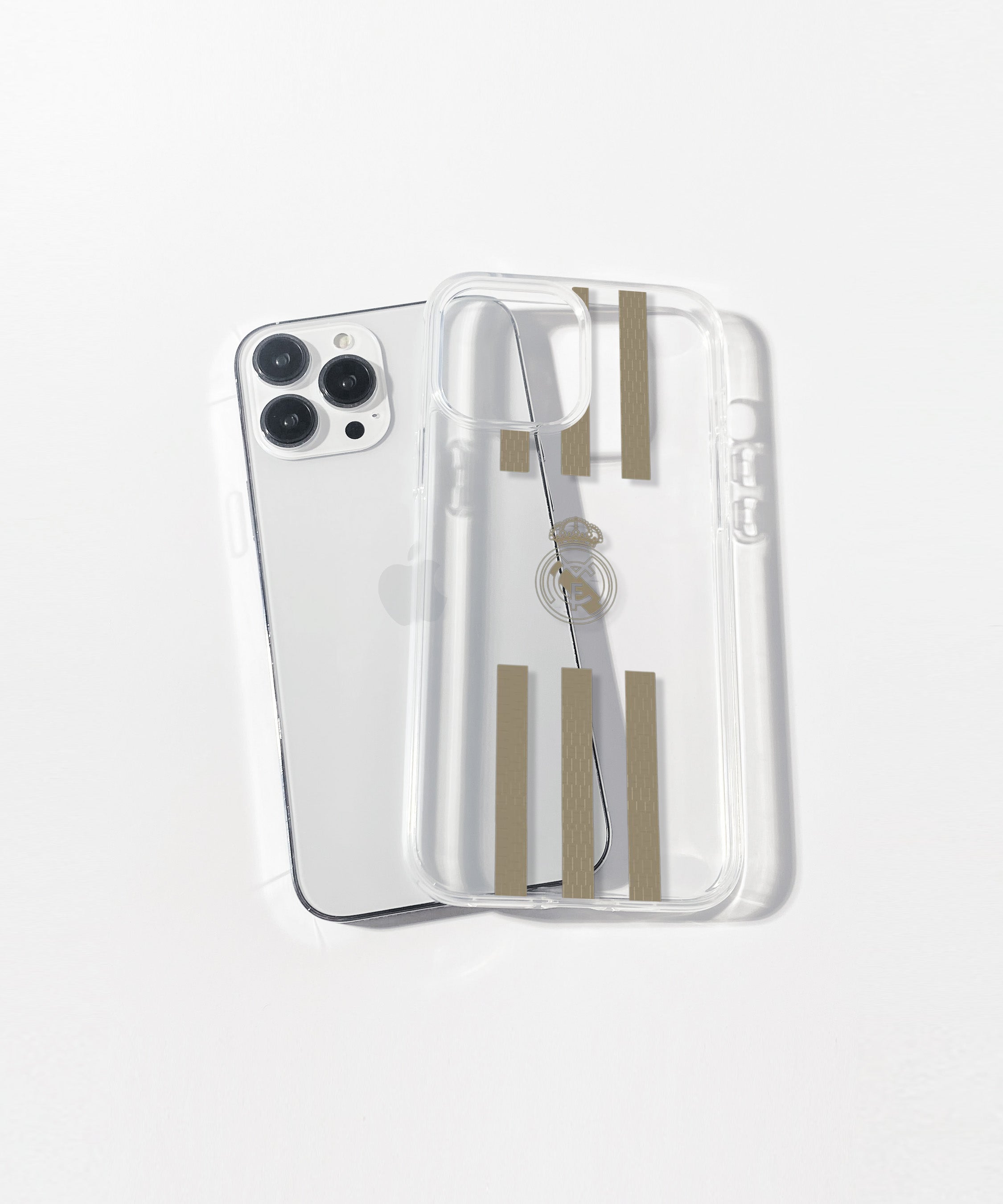 Real Madrid Gold Stripes Silicone Case