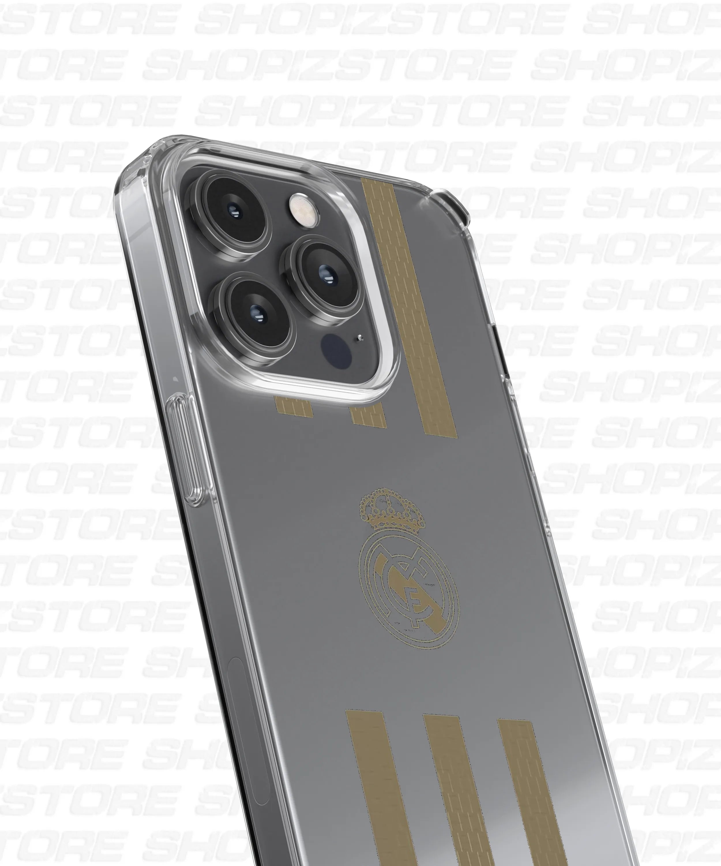 Real Madrid Gold Stripes Silicone Case
