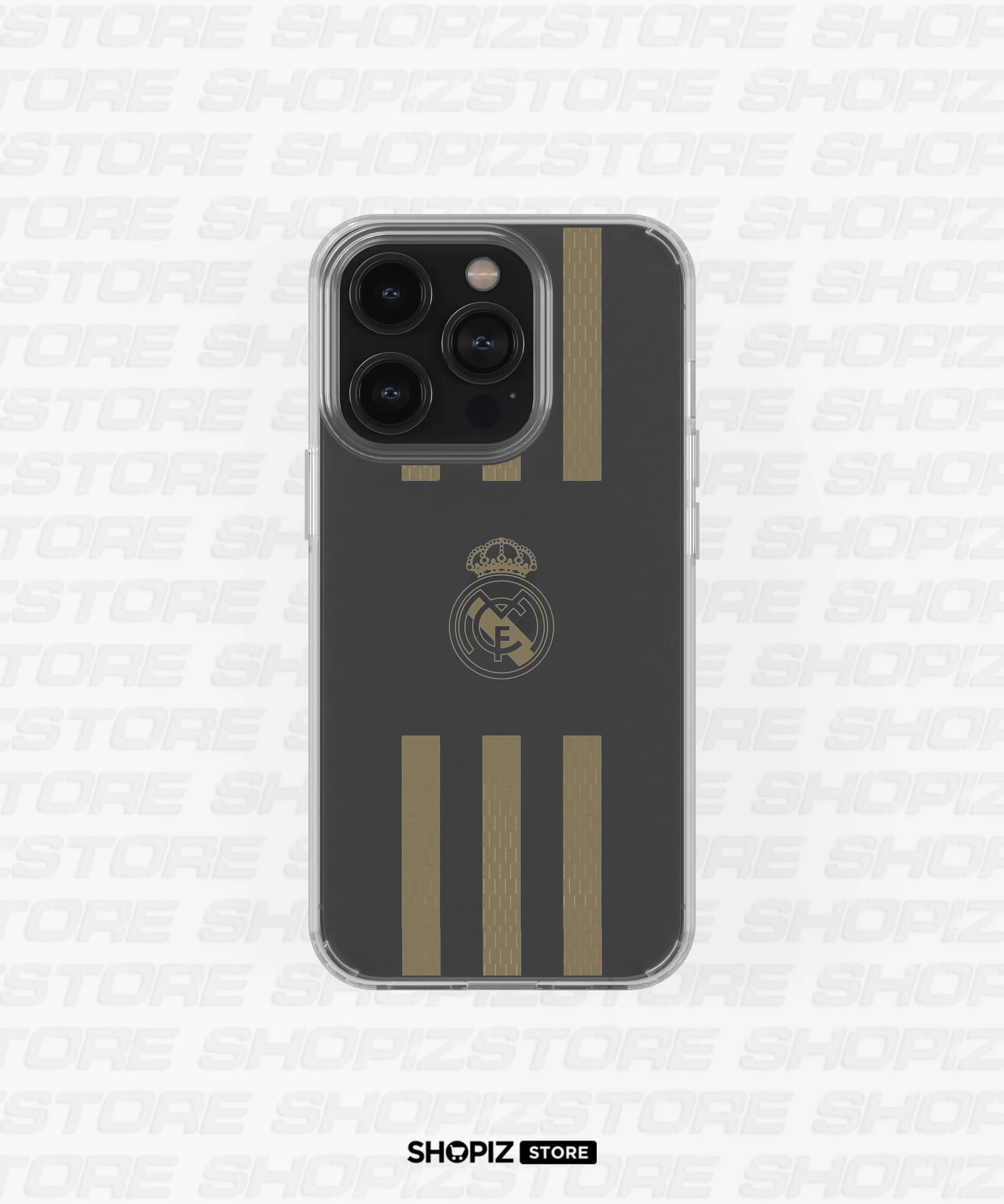Real Madrid Gold Stripes Silicone Case