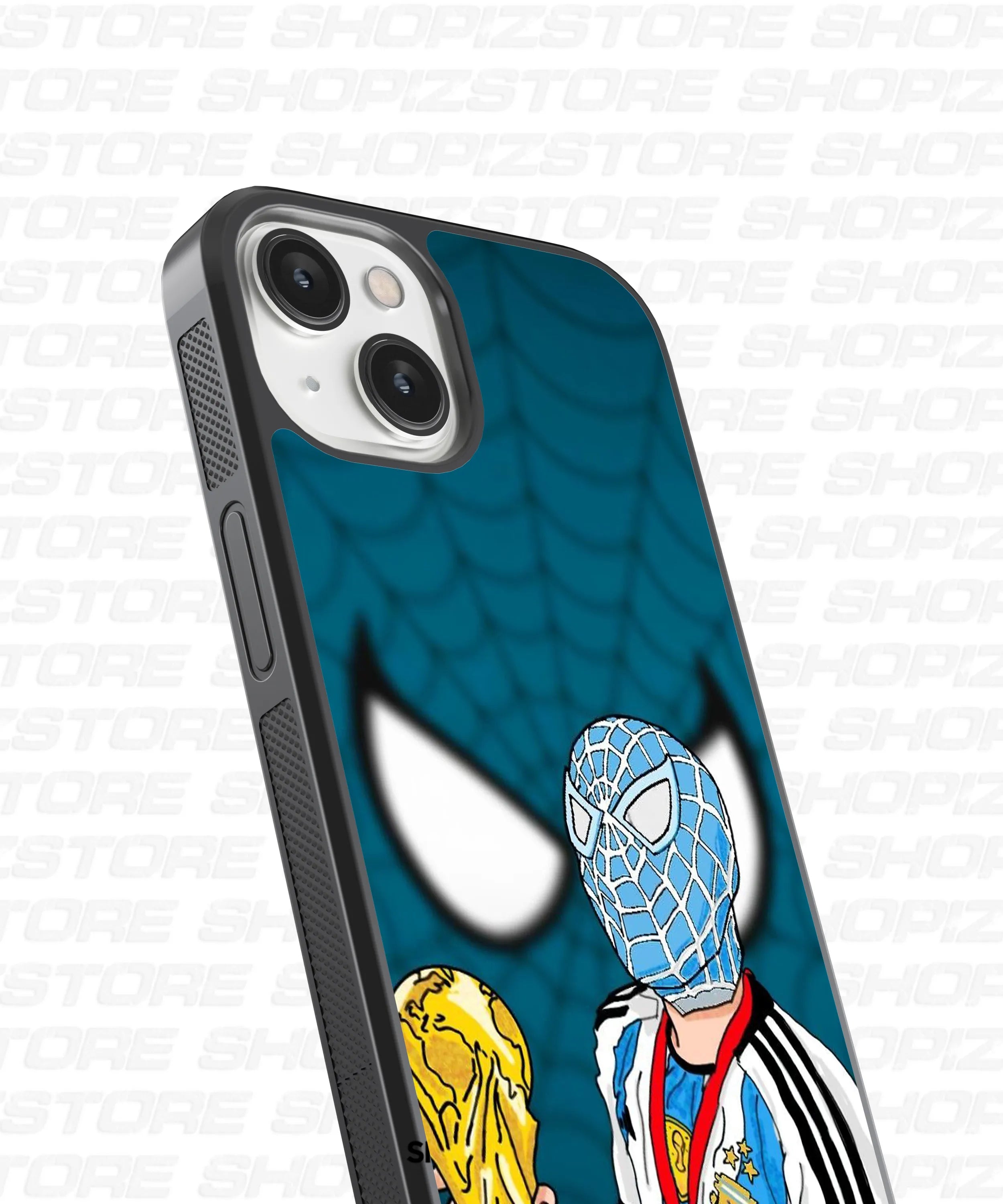 Spider man X Messi Glass Case