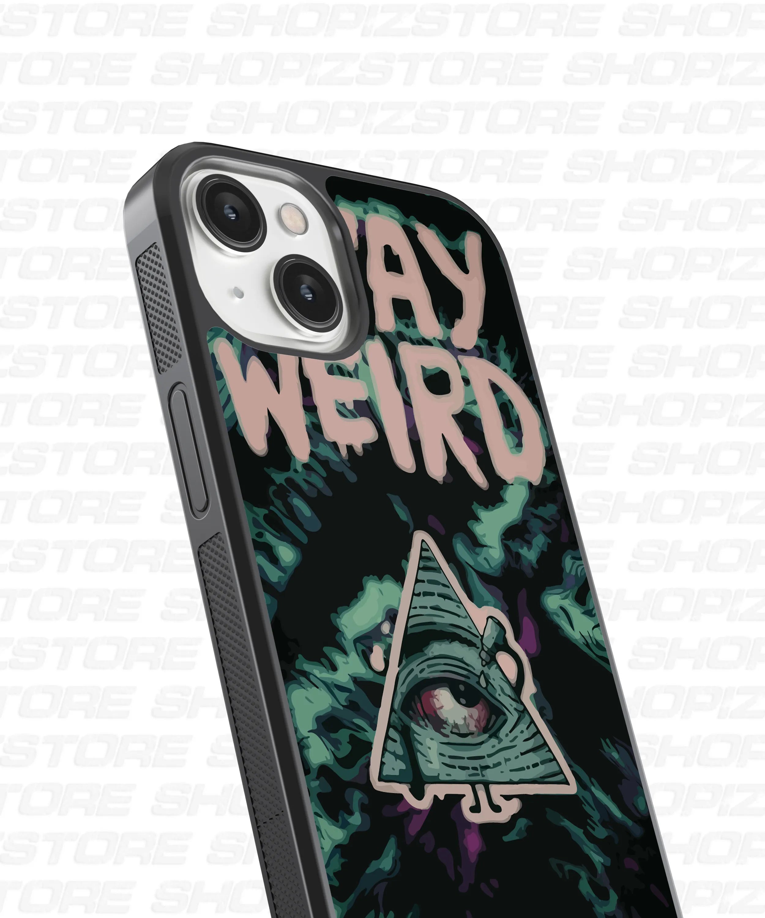 Stay Weird Glass Case