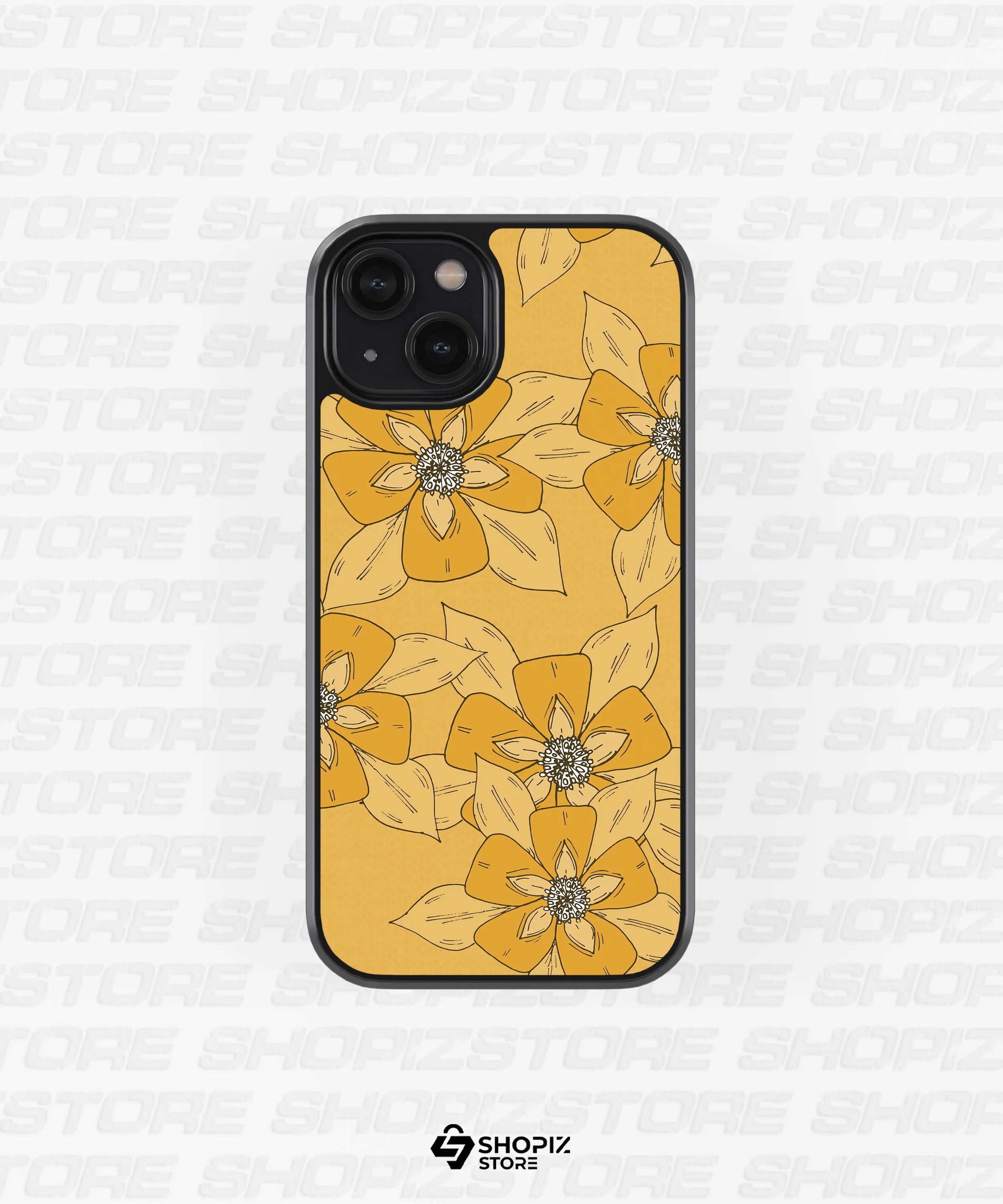 Sunny Blooms Glass Case
