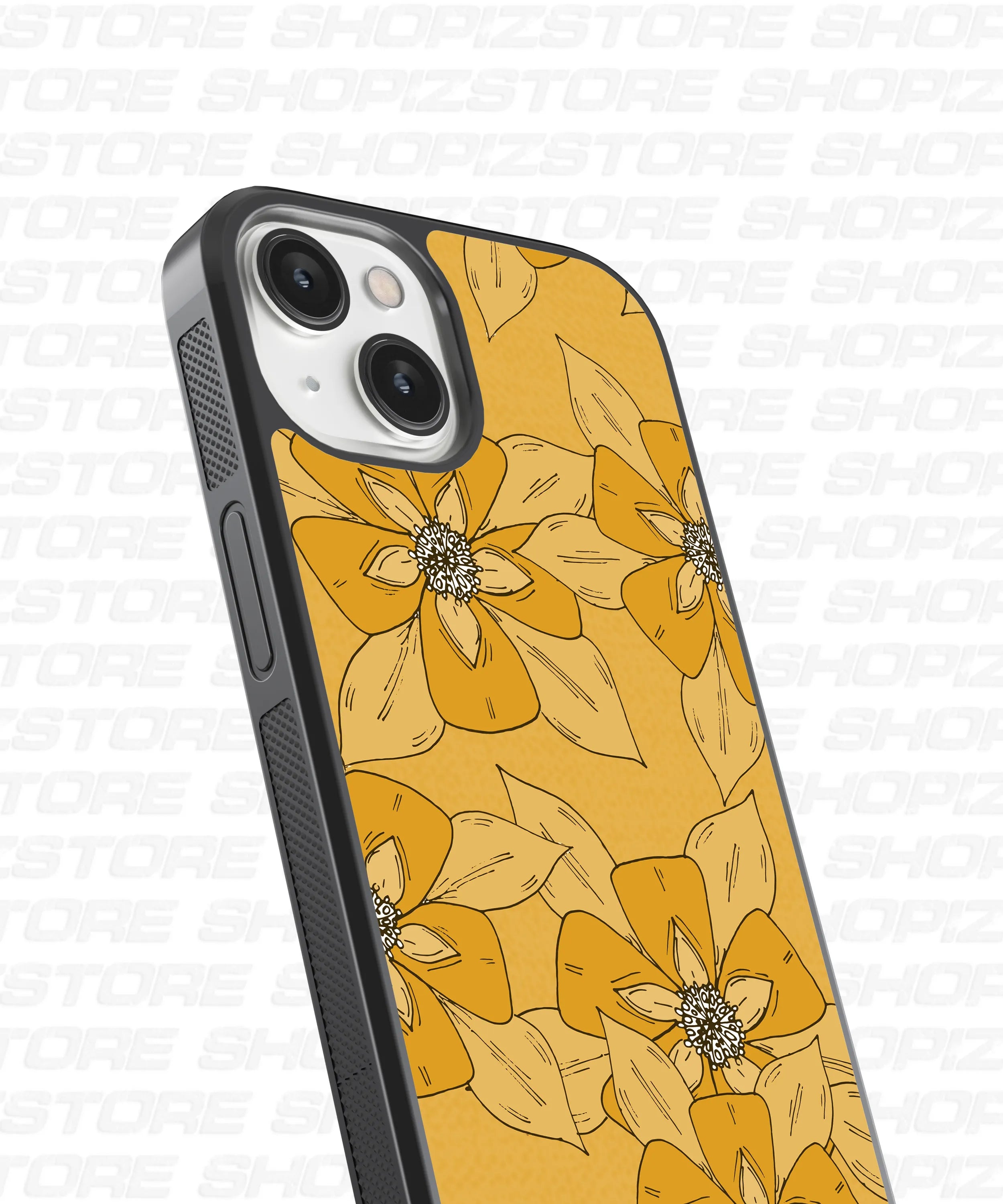 Sunny Blooms Glass Case
