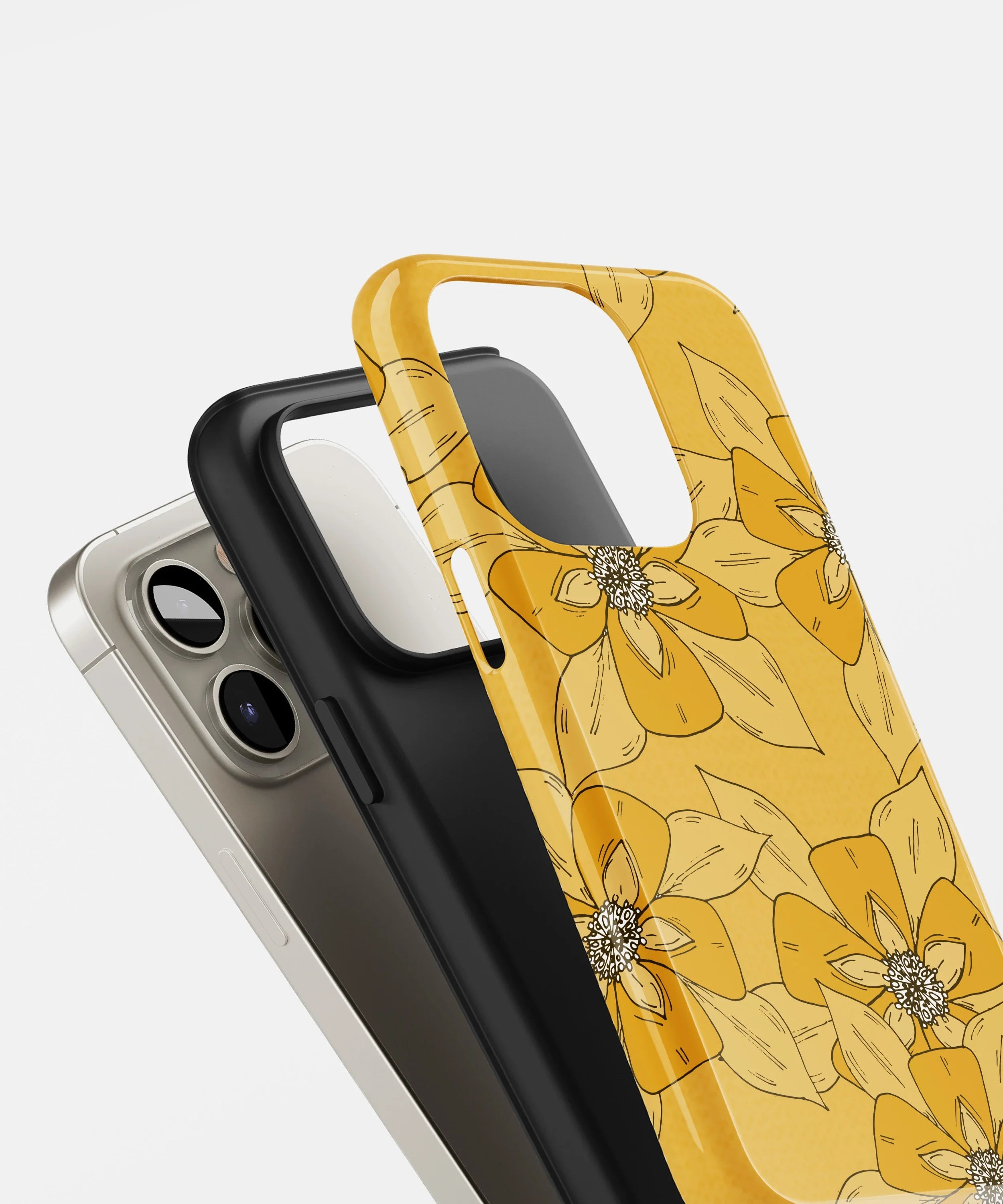 Sunny Blooms Glossy Armed Hard Case