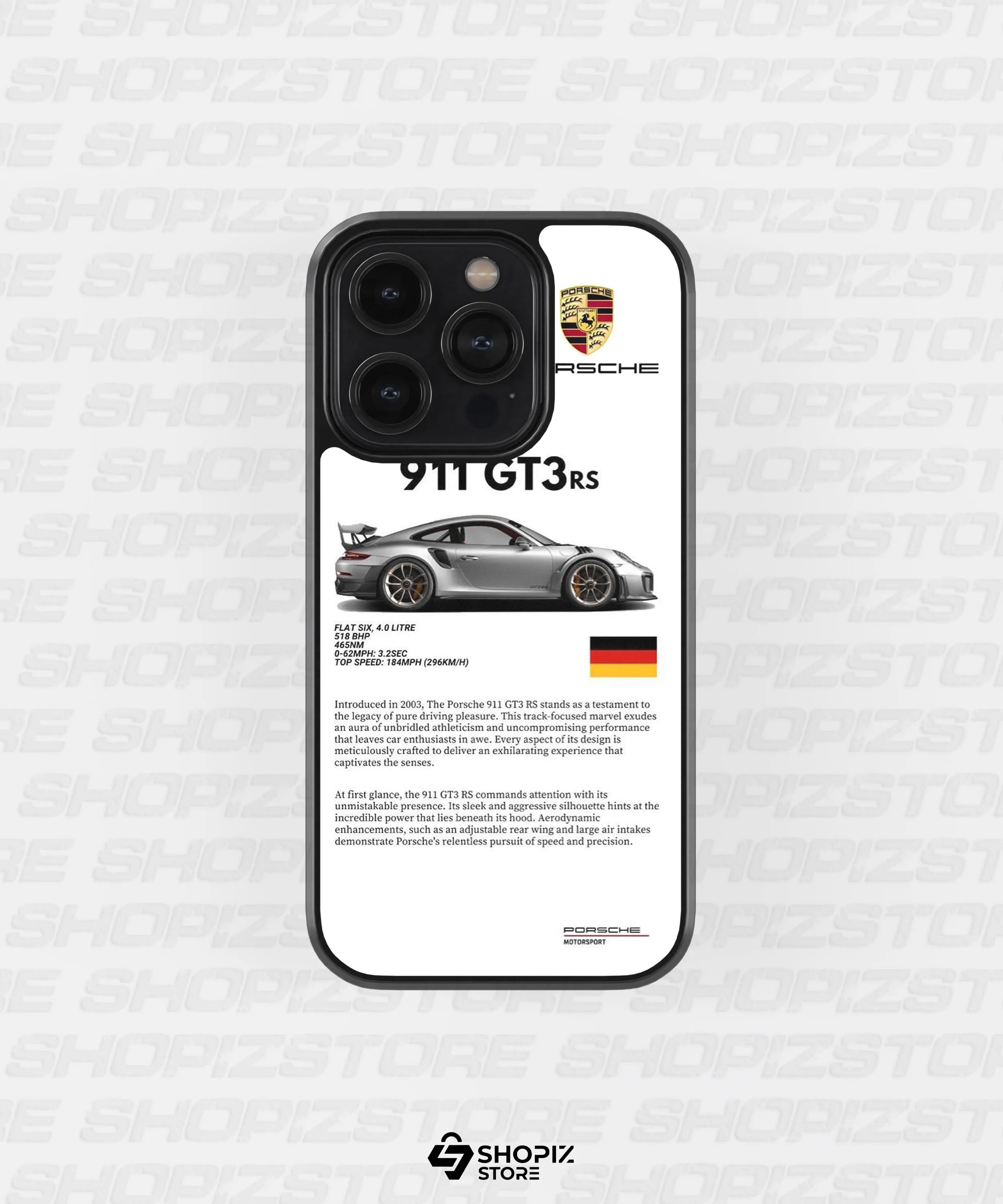 Super Car 911 GT3 RS Metal Case
