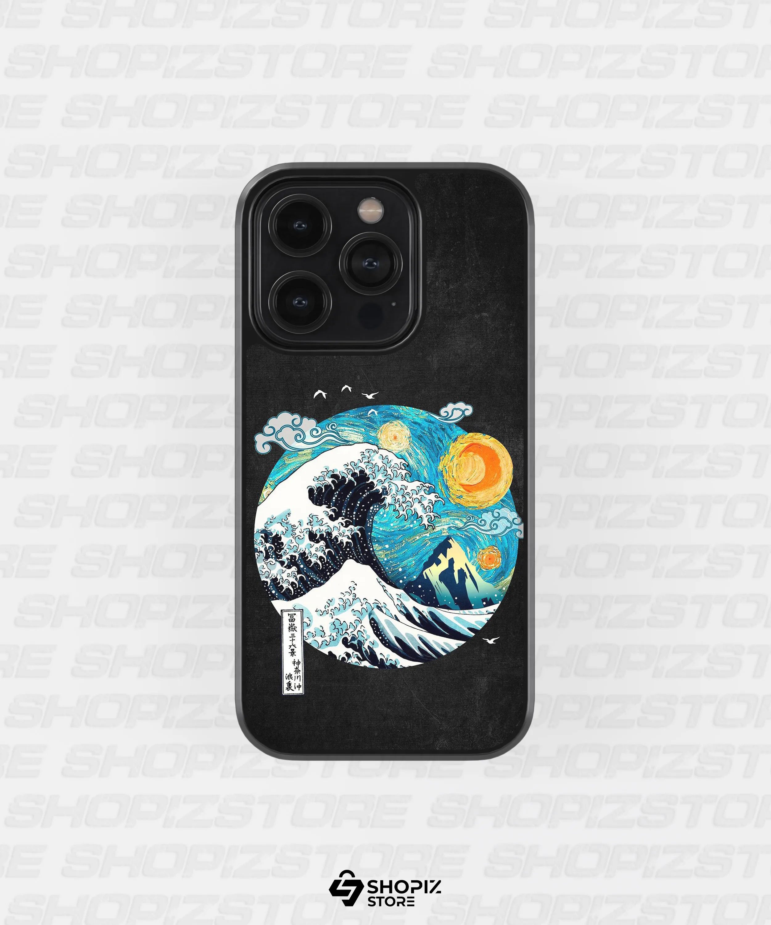 The great wave of kanagawa Metal Case