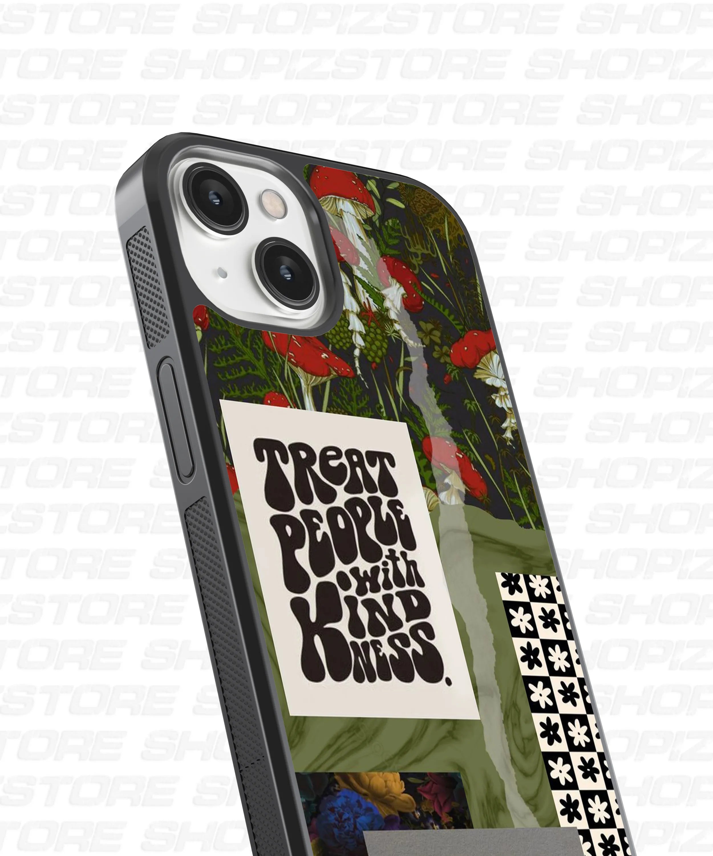 Treat People With Kindness Glass Case