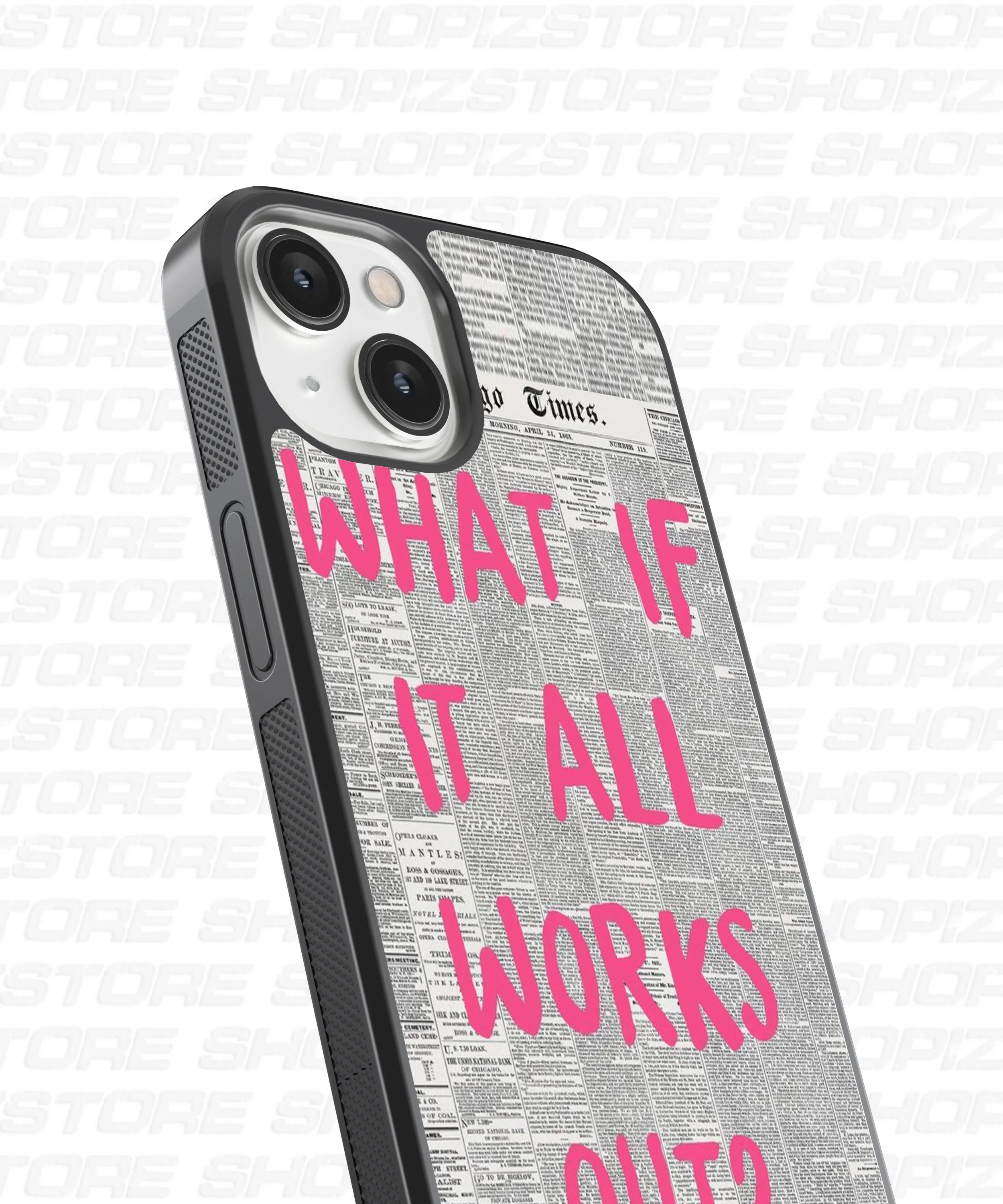 What if it all work out Glass Case