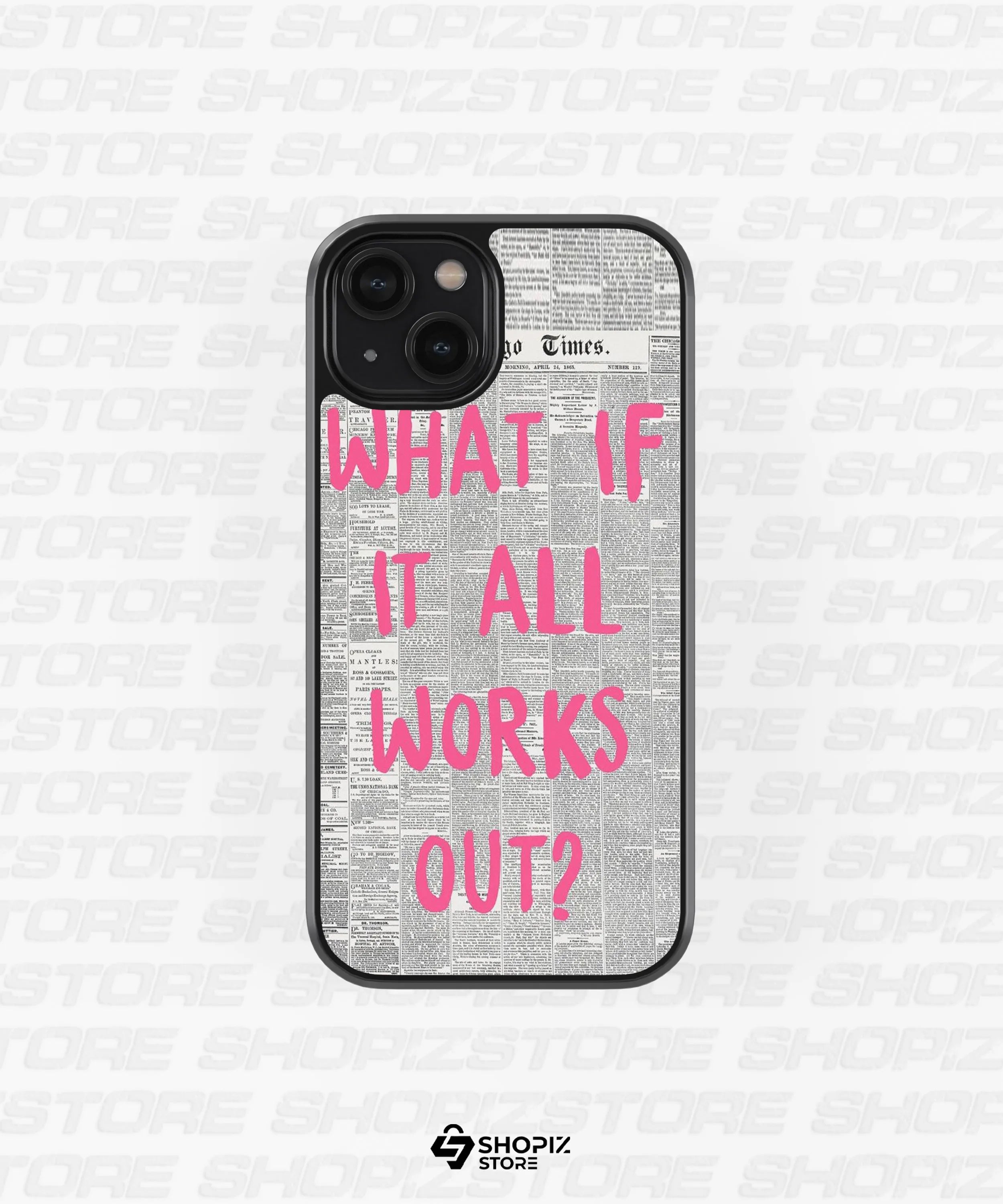 What if it all work out Glass Case