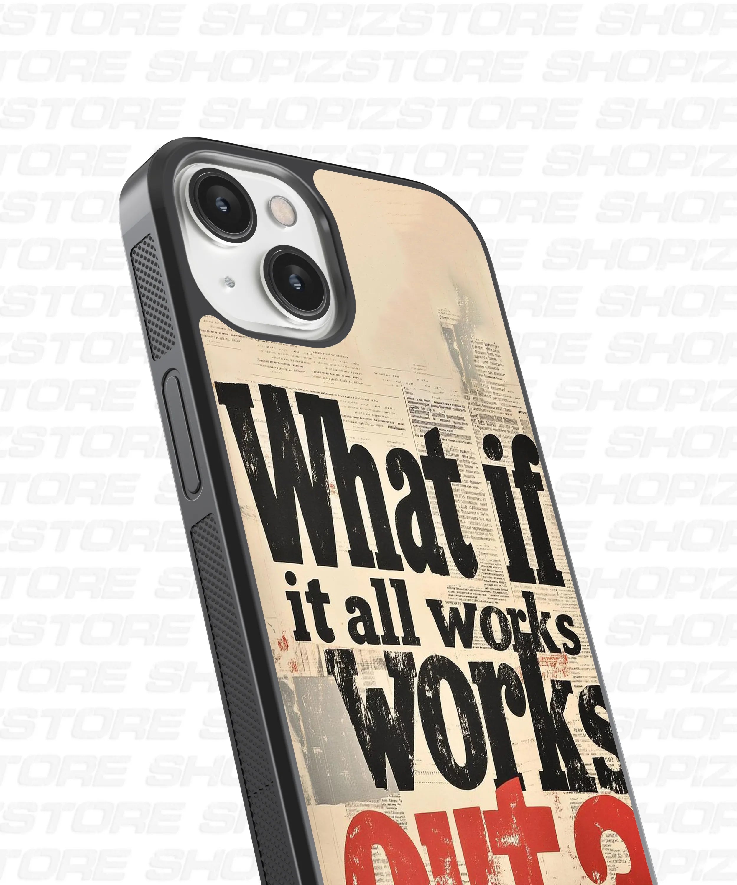 What if it all works out Glass Case