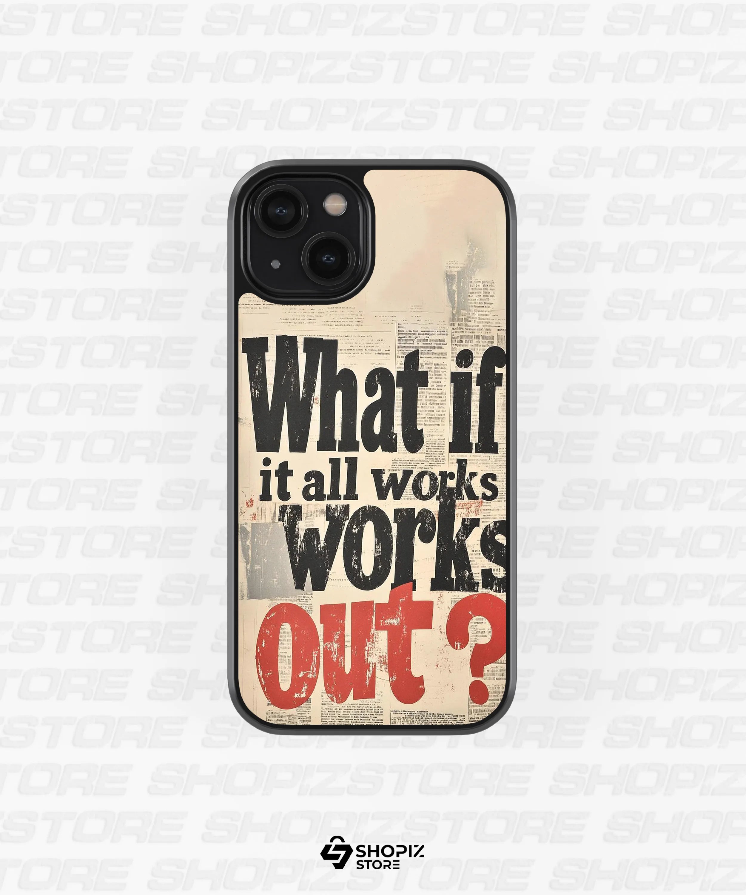 What if it all works out Glass Case