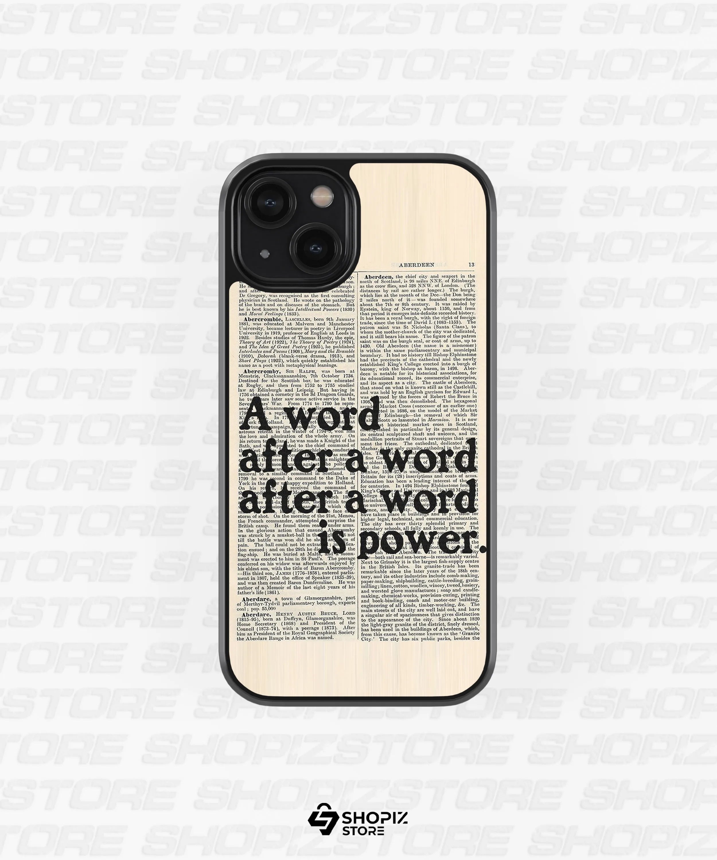 Word after a word Glass Case