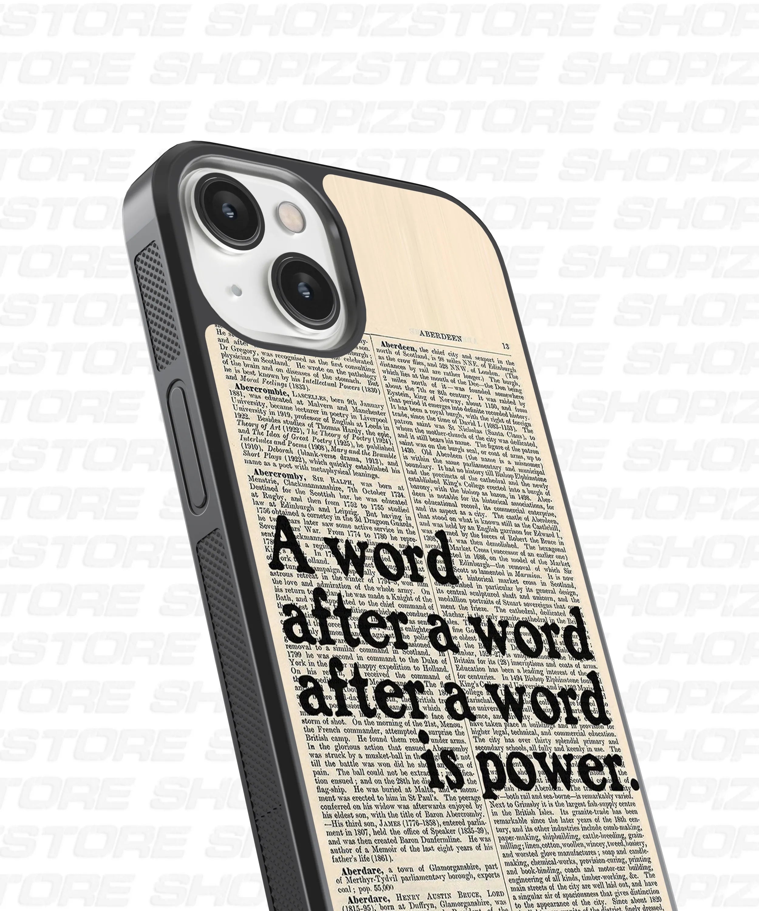 Word after a word Glass Case