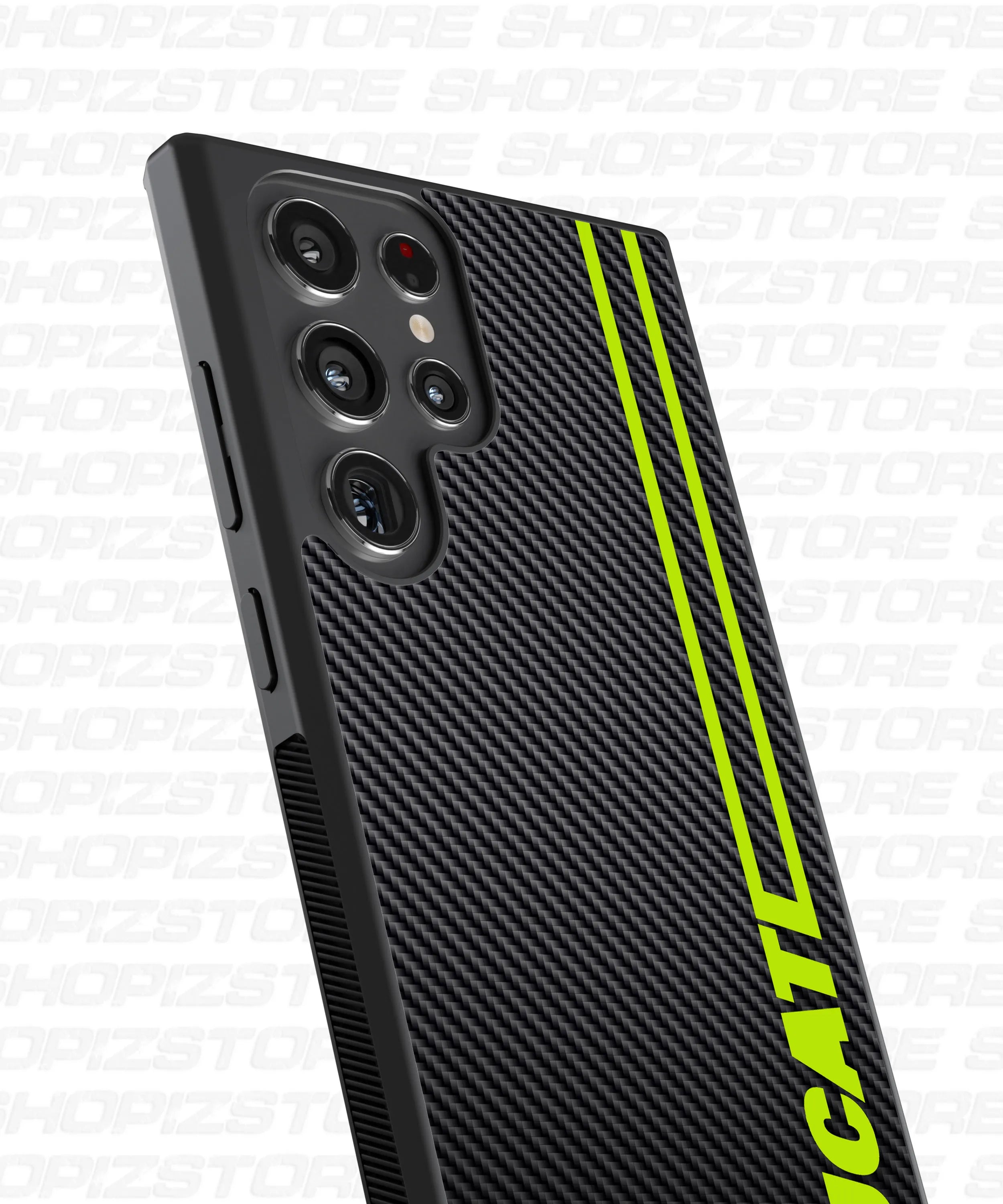 Yellow Streak Metal Case