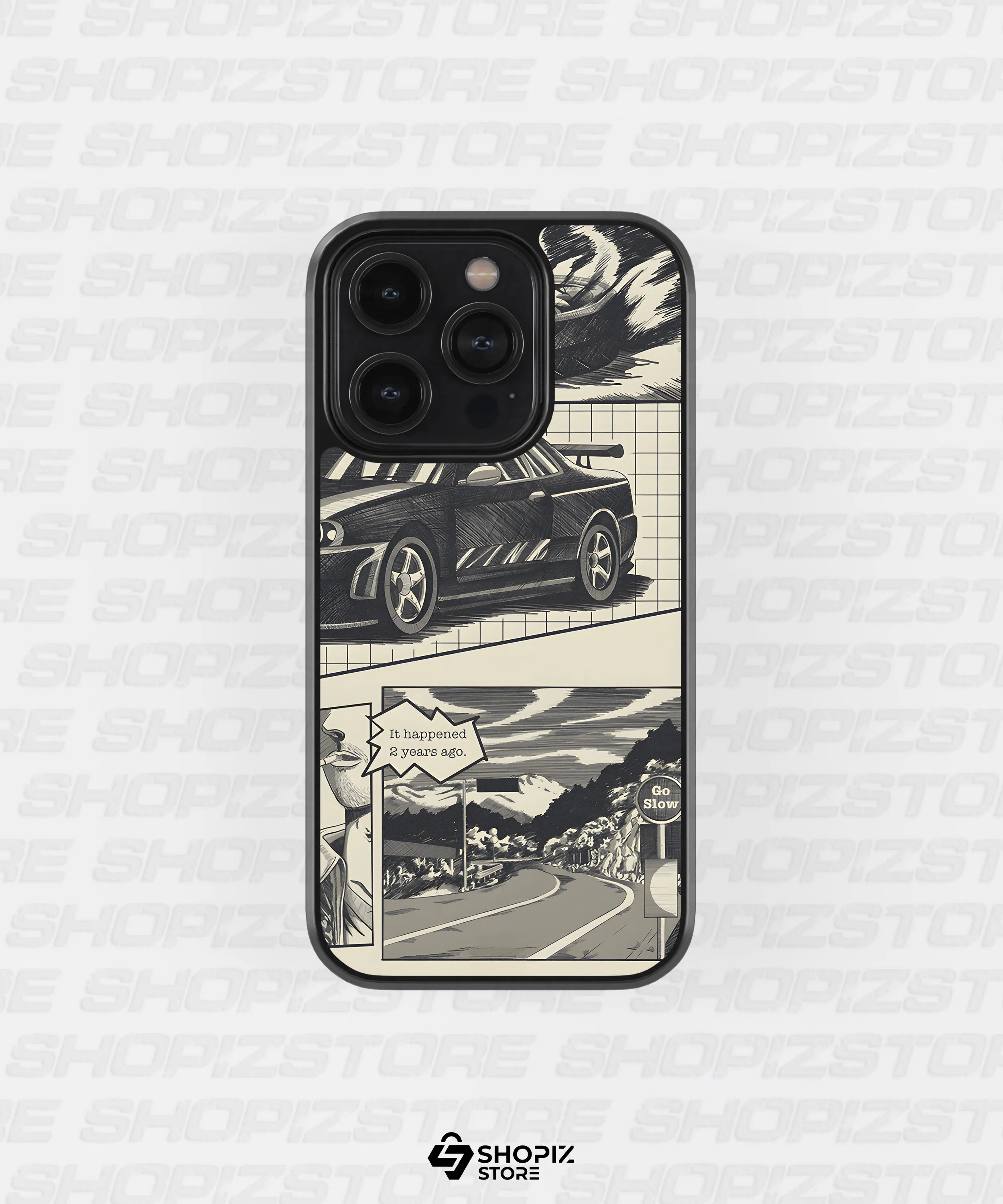comic x animea x car Metal Case