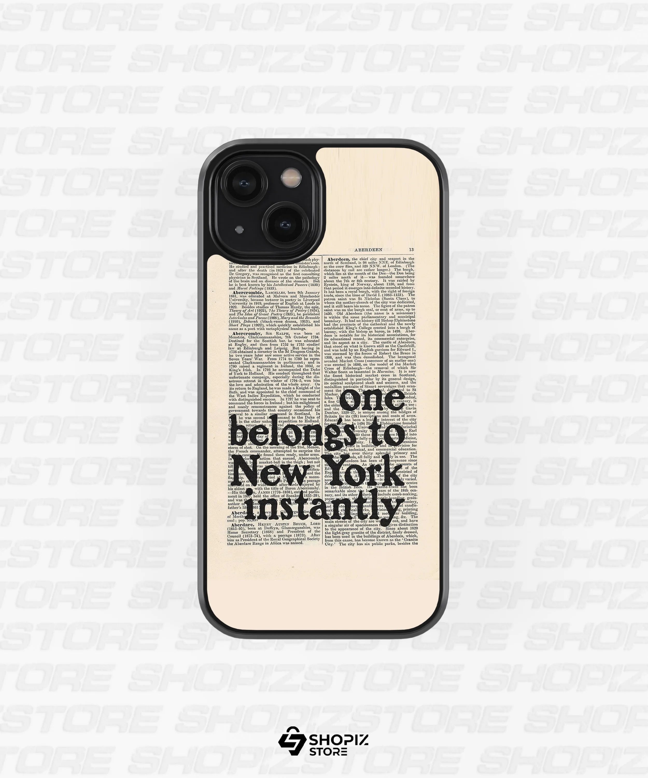 one belong to newyork instantly Glass Case